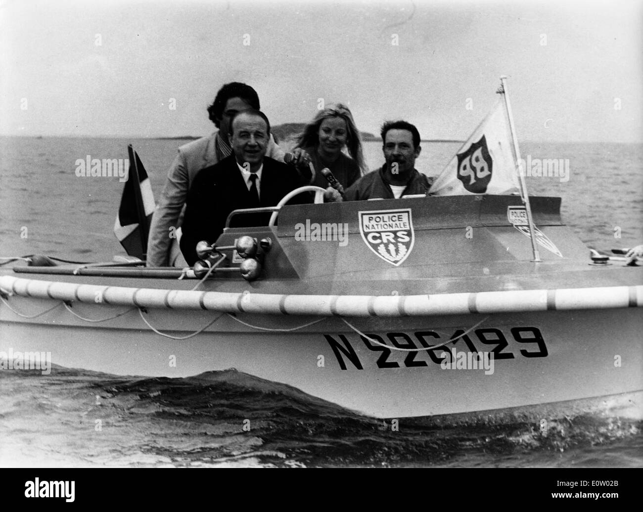 Raymond Marcellin Reiten in einem Boot Stockfoto
