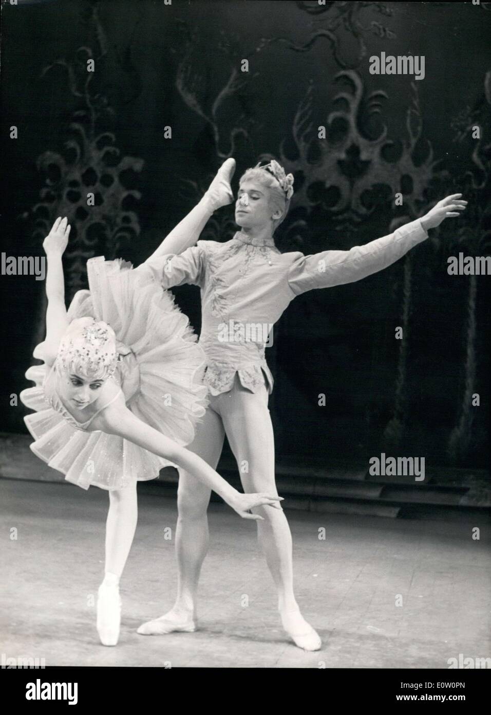 2. November 1960 - spielen der Stern von Paris Opera Ballet, Liane Dayde, Prinzessin Aurora in der Cuevas Ballet Produktion von. Stockfoto