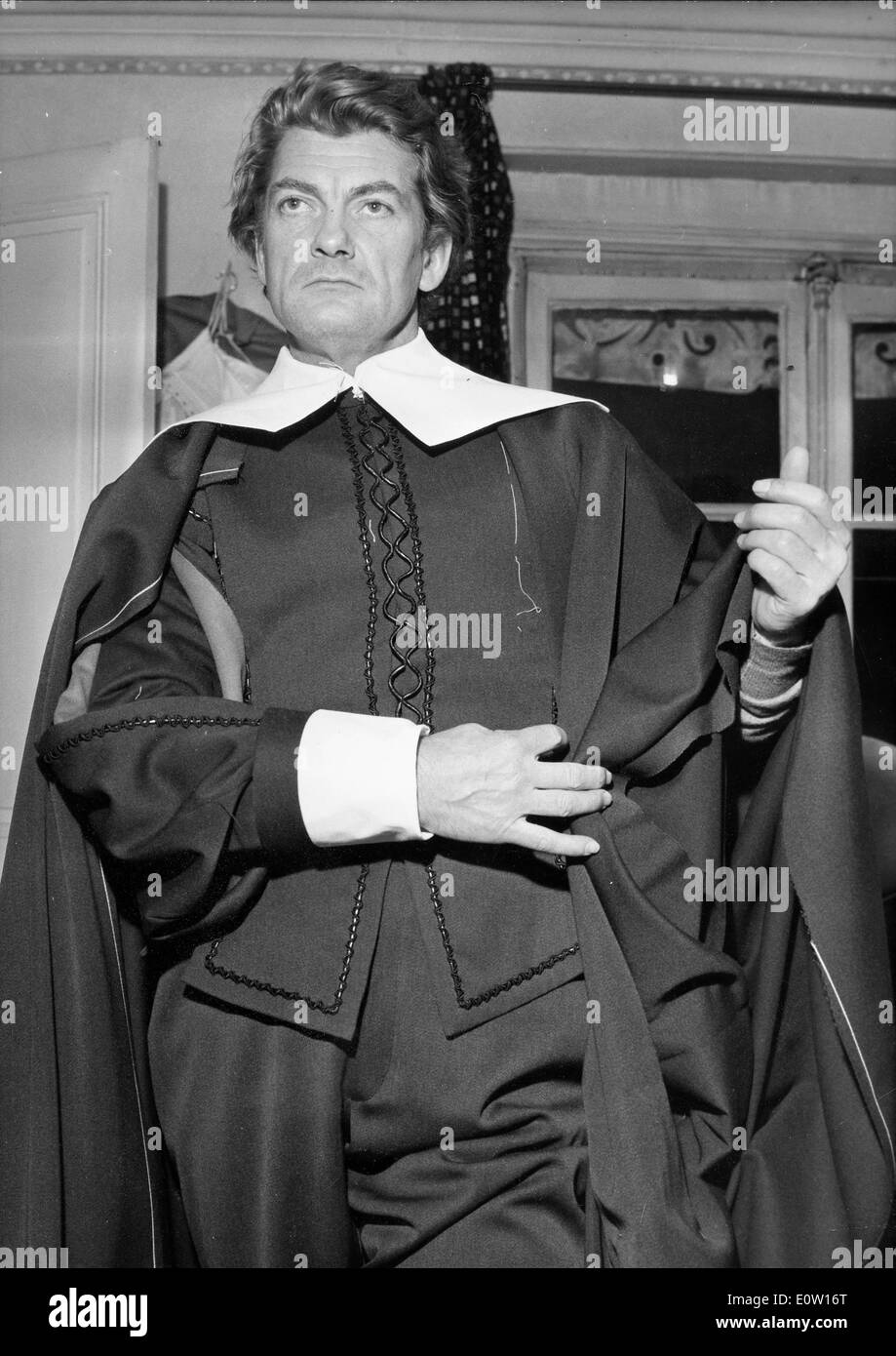 Schauspieler Jean Marais handeln in einer Szene aus einem film Stockfoto