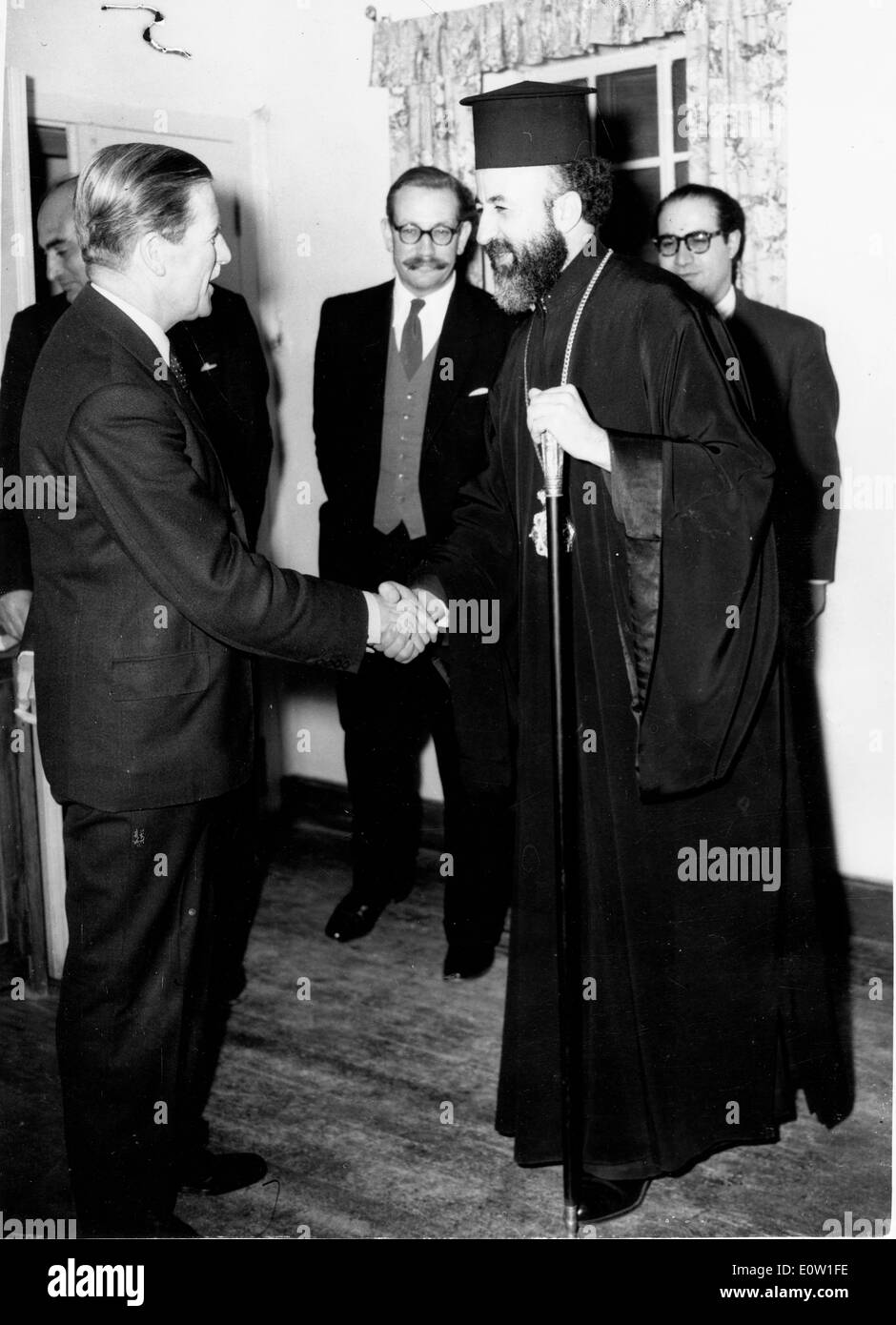 Erzbischof Makarios III mit Feldmarschall John Harding Stockfoto