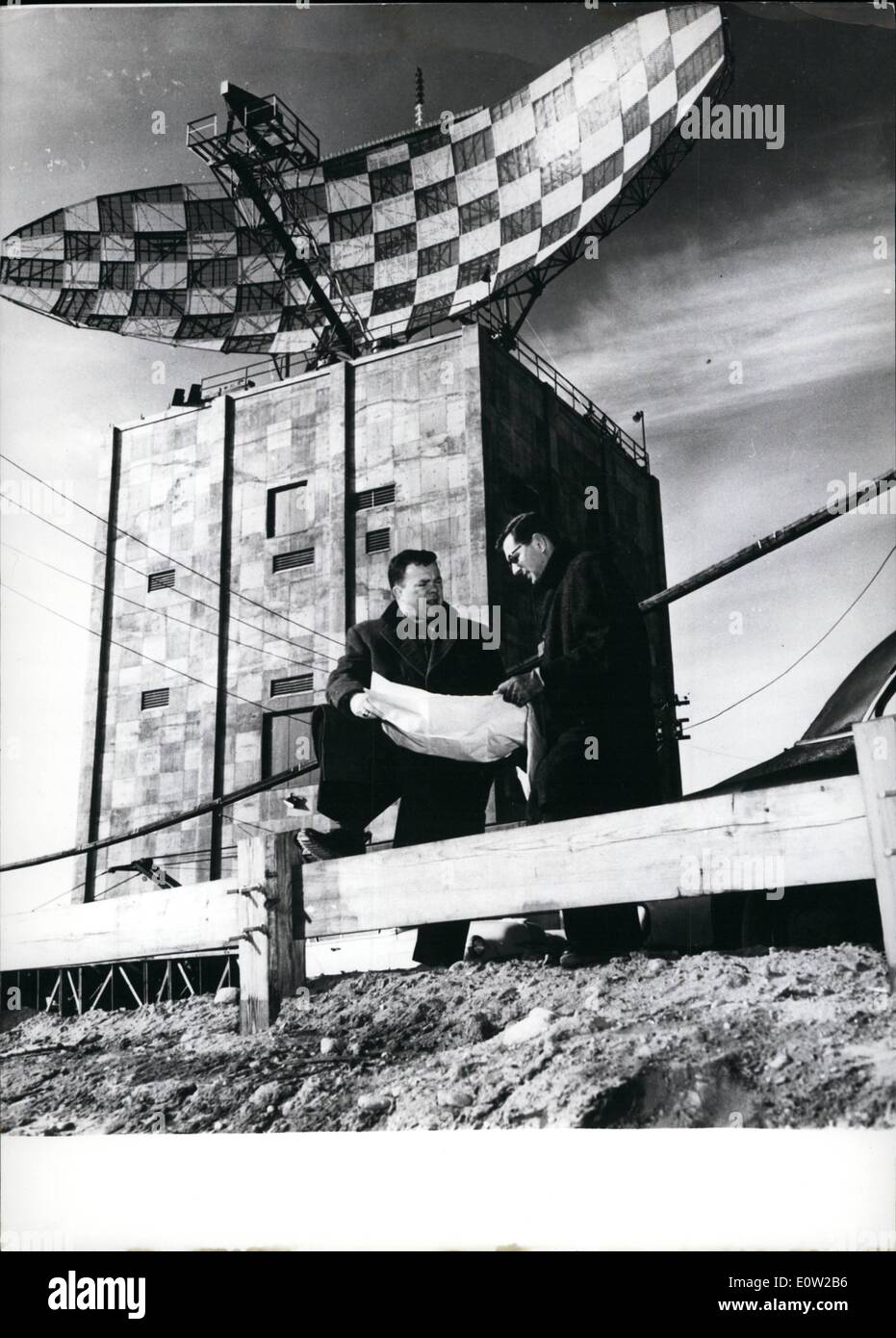 2. Februar 1961 - die größte Radar-Signal-Installation von der Welt.: in der Nähe von Montauk Point Montauk Point, Long Island, in den USA Stockfoto