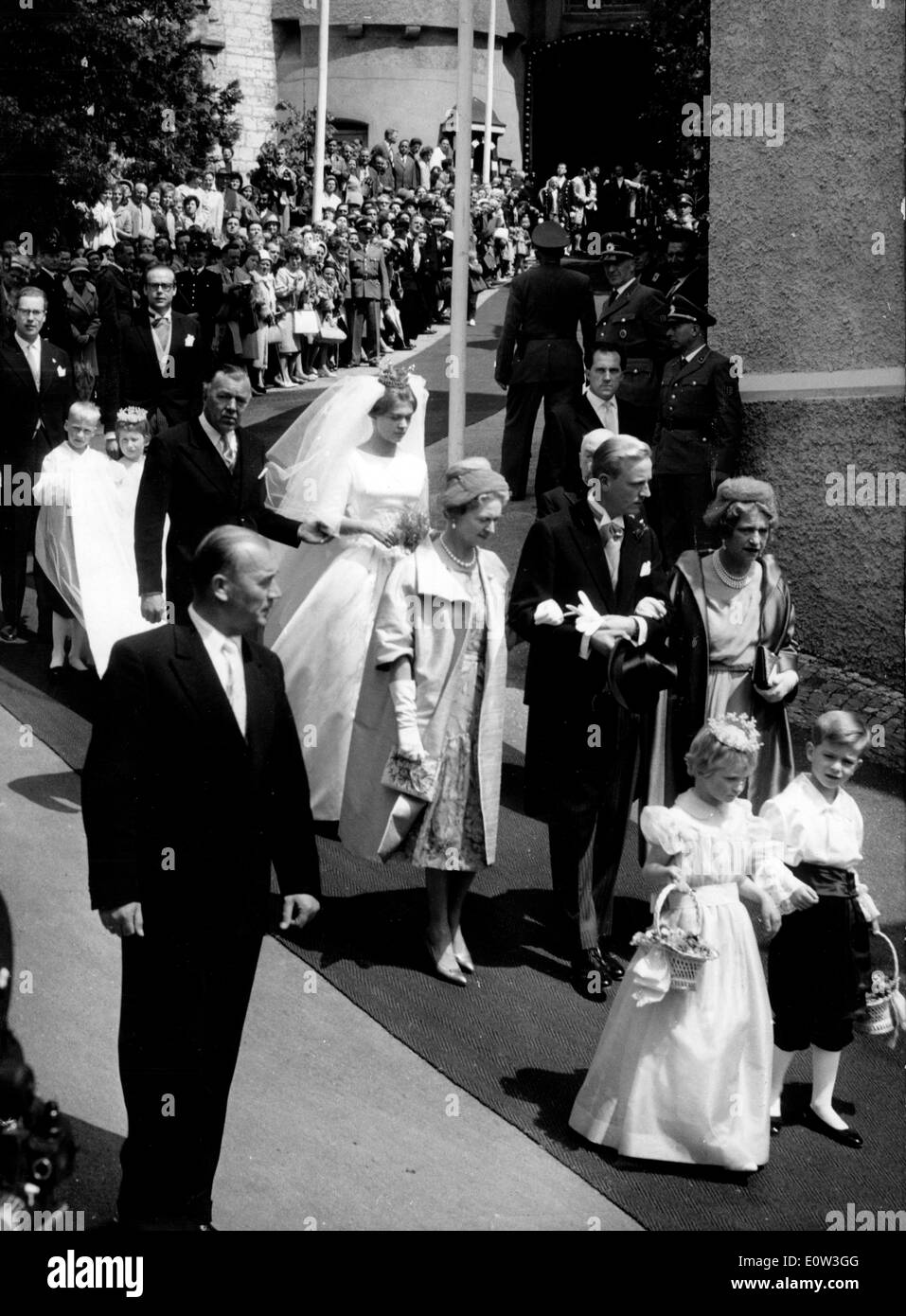 Hochzeit von Prinzessin Birgitta und Prinz Johann Georg in der St.-Johannes-Church Stockfoto