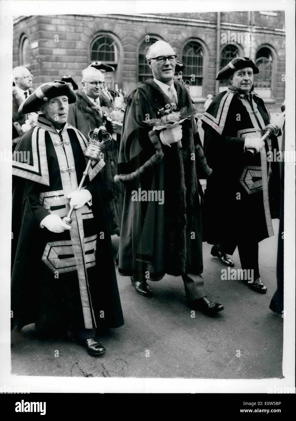 Sept. 09, 1961 - neue führen Bürgermeister von London heute. Sir Frederick Hoare wurde heute der neue Lord Mayor of London gewählt. Fotoshows Stockfoto
