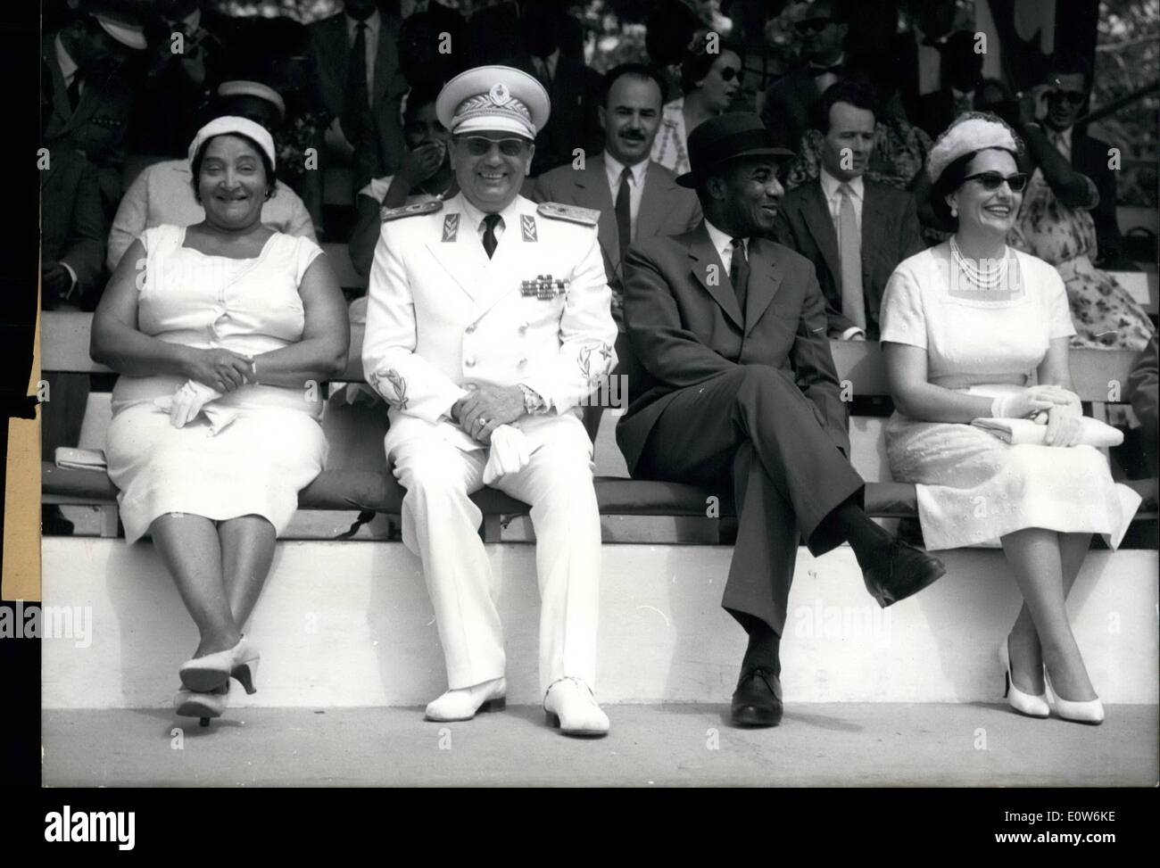 8. August 1961 Tito in zu nach seinem Staatsbesuch in Ghana Stand