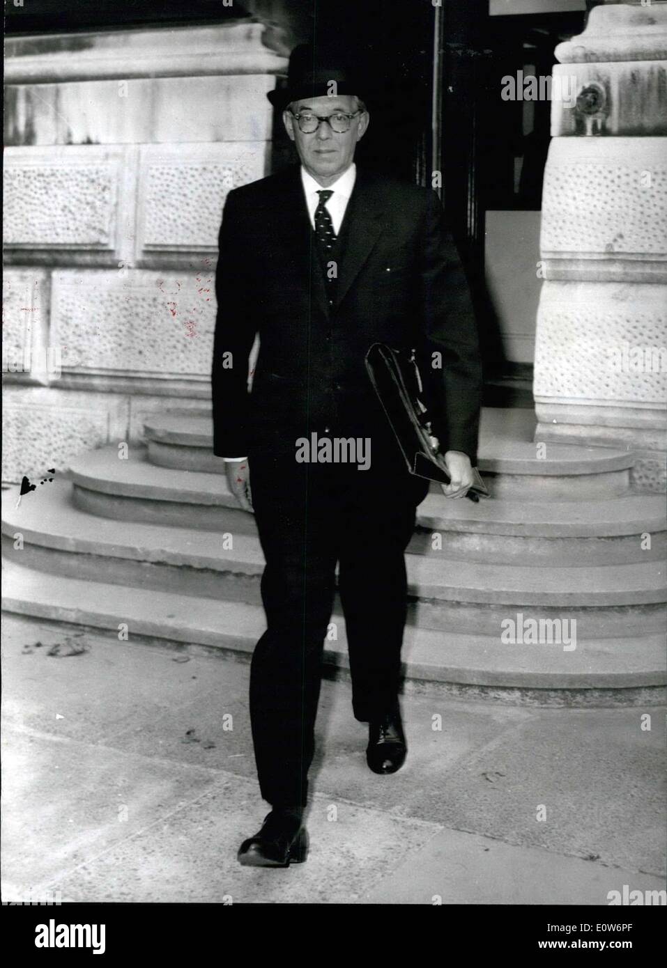 19. August 1961 - Western Botschafter sehen Lord Home für Diskussion der Berlinkrise: Herr Heim, die ausländischen Setary, heute consu Stockfoto