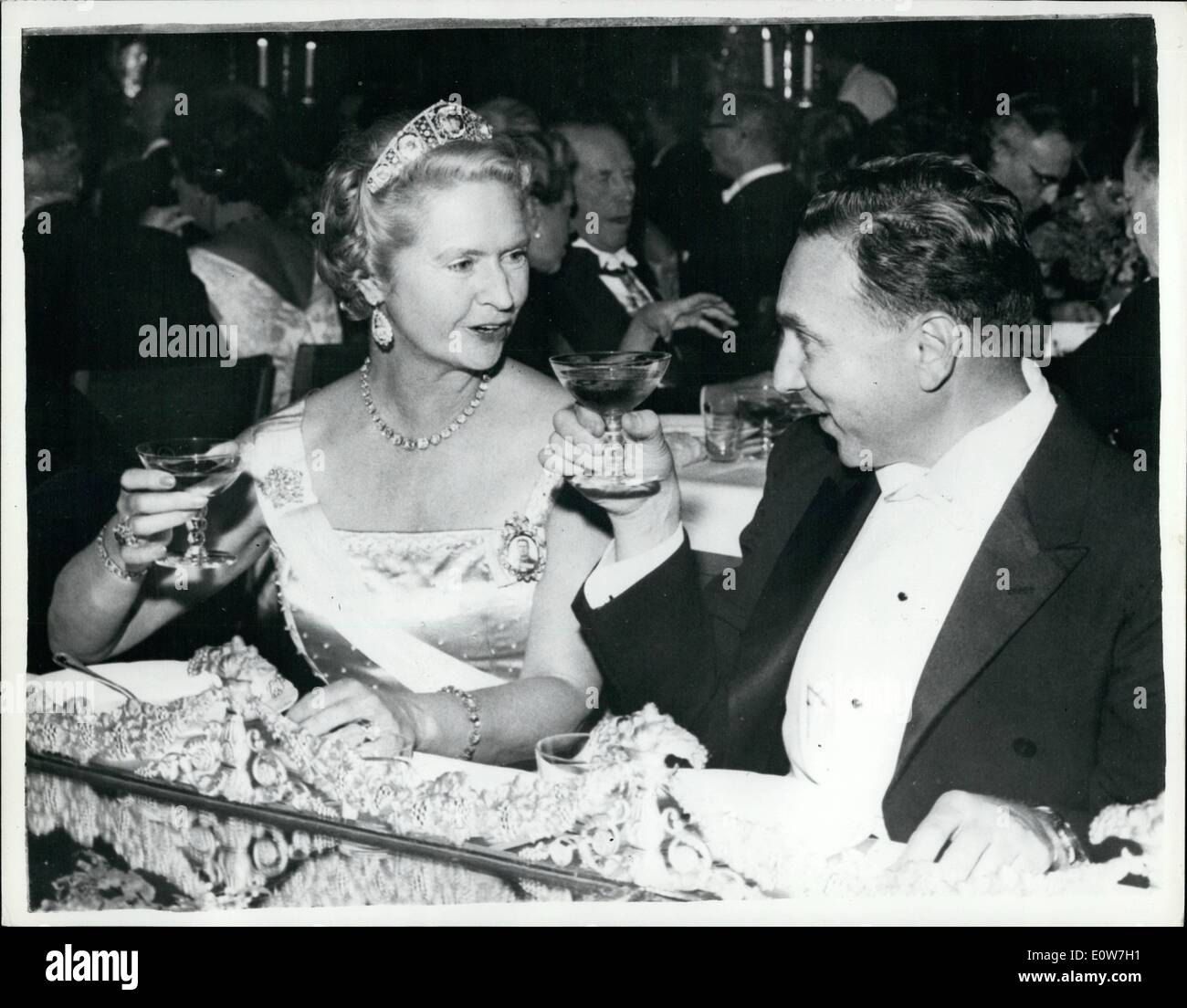 12. Dezember 1961 - wurden Nobelpreise in Stockholm die Nobelpreise vorgestellt an diesem Wochenende in Stockholm vorgestellt. Foto zeigt auf eine Stockfoto