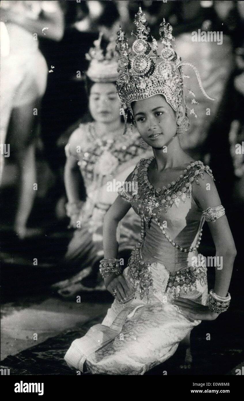 22. Januar 1962 - Prinzessin Bophadevi Imperial Ballet in '' Paradiesvogel '' Film Stockfoto