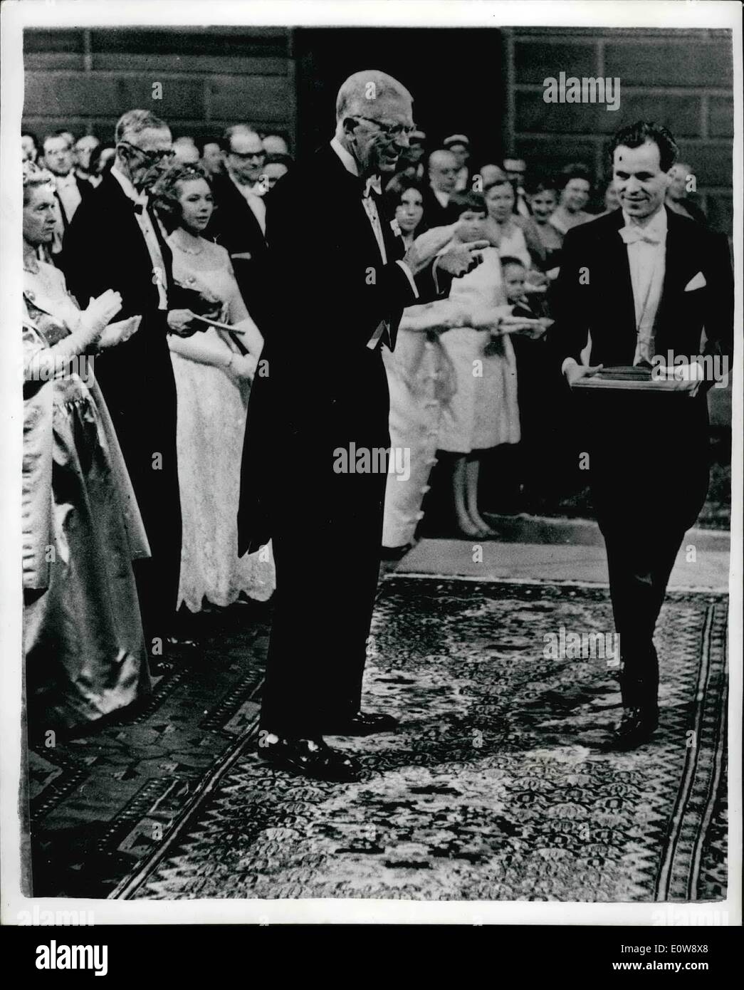 12. Dezember 1961 - wurden Preise präsentiert IN STOOKHOLM The Nobel Nobelpreise vorgestellt, deren Gewinner dieses Wochenende in Stookholm. Stockfoto