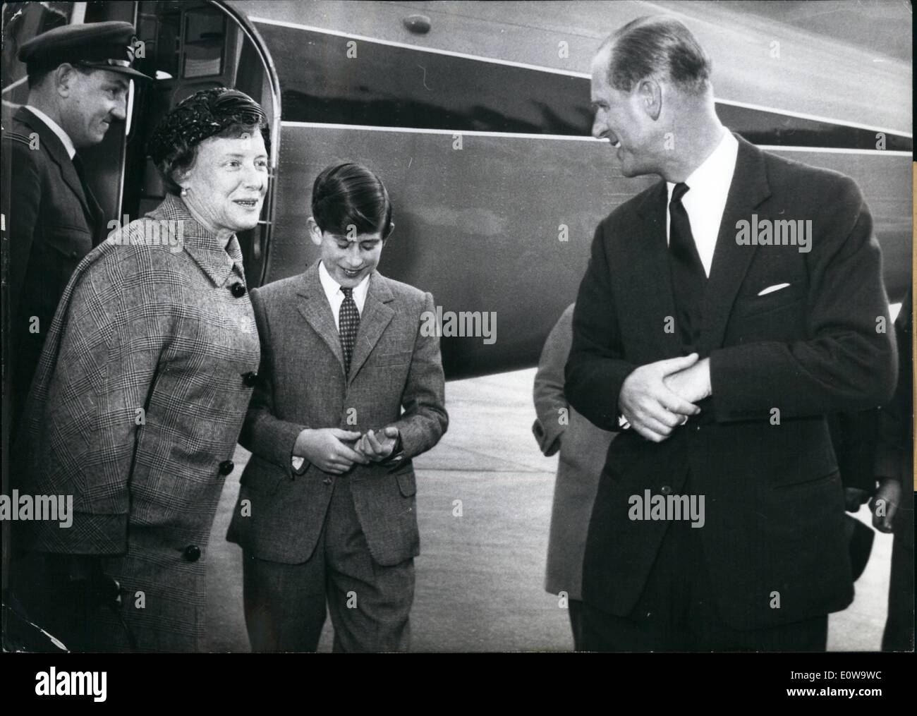 4. April 1962 Prinz Philip und Prinz Charles in Deutschland Prinz