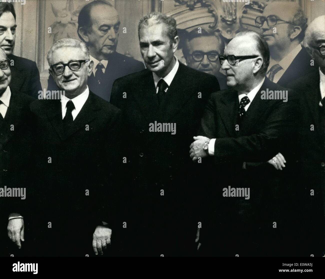 4. April 1962 - Rom, April 1976 = den Skandal um die Lockheed-Auszahlungen. Der Skandal um die Profite der Lockheed fortgesetzt und Stockfoto