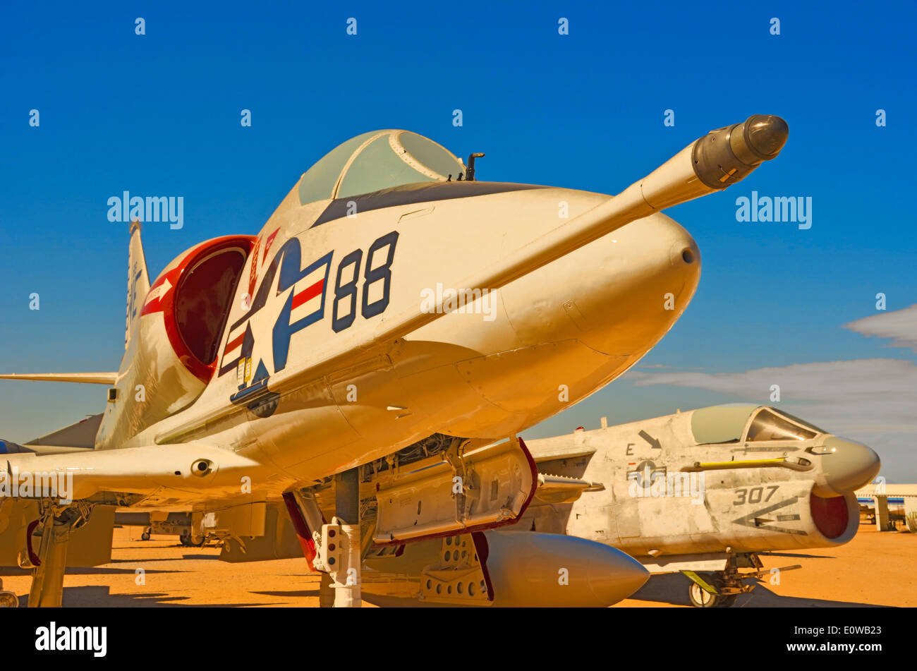 Douglas A - 4D Skyhawk Angriff Bomber im Pima Air and Space Museum in Tucson, Arizona, USA Stockfoto