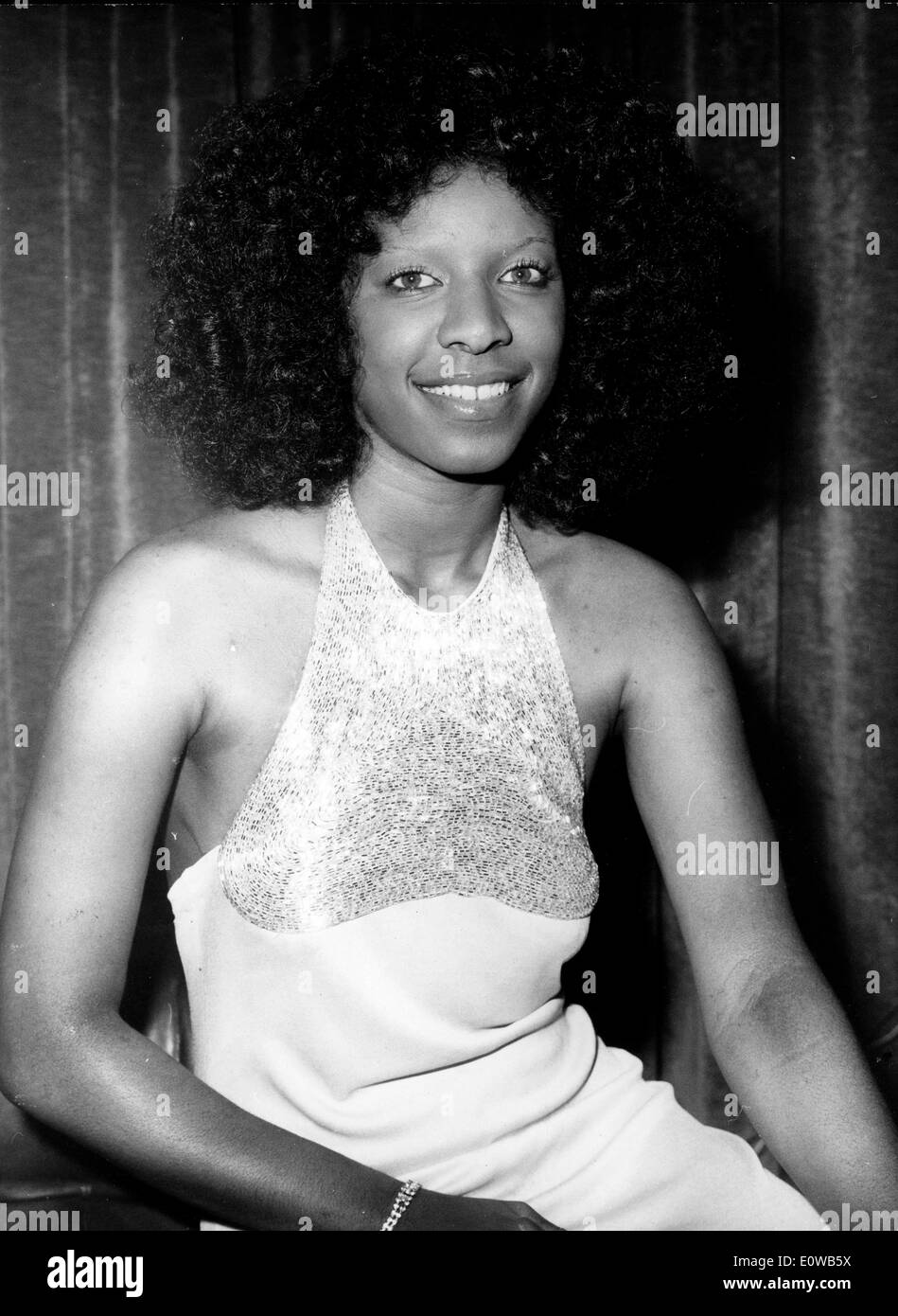 Porträt der Sängerin Natalie Cole Stockfoto