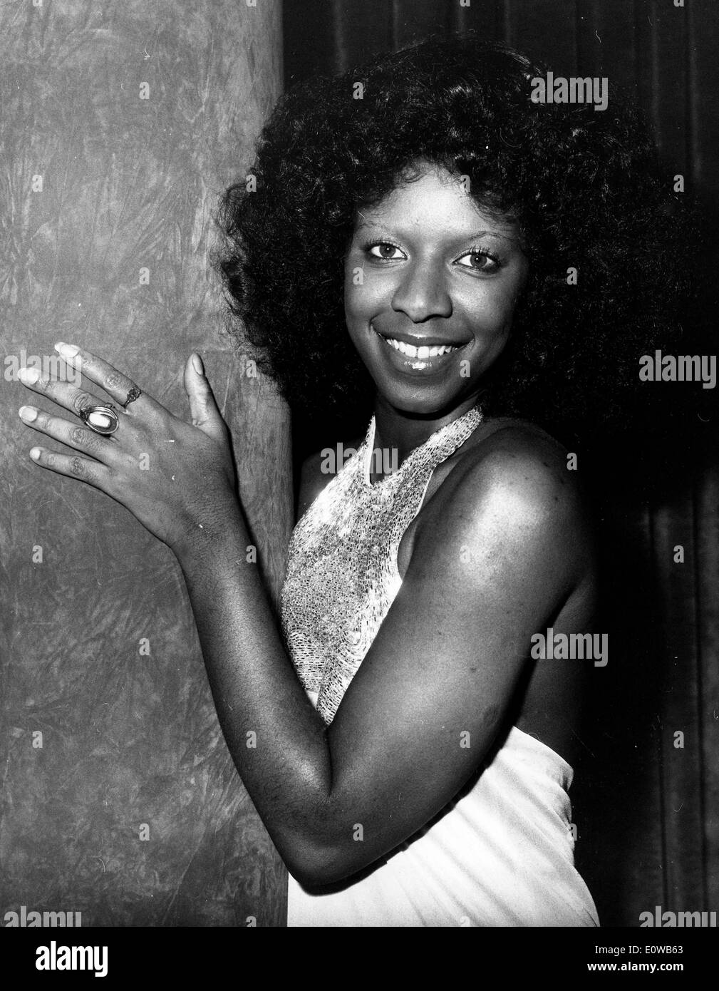 Porträt der Sängerin Natalie Cole Stockfoto
