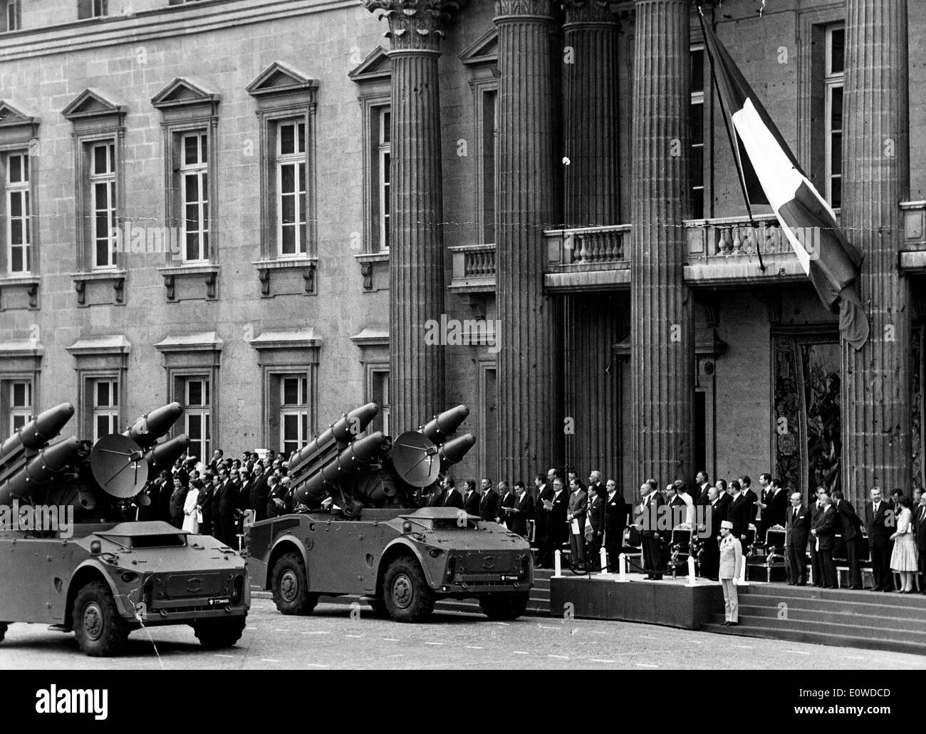 LE 14 JUILLET EIN PARIS Stockfoto