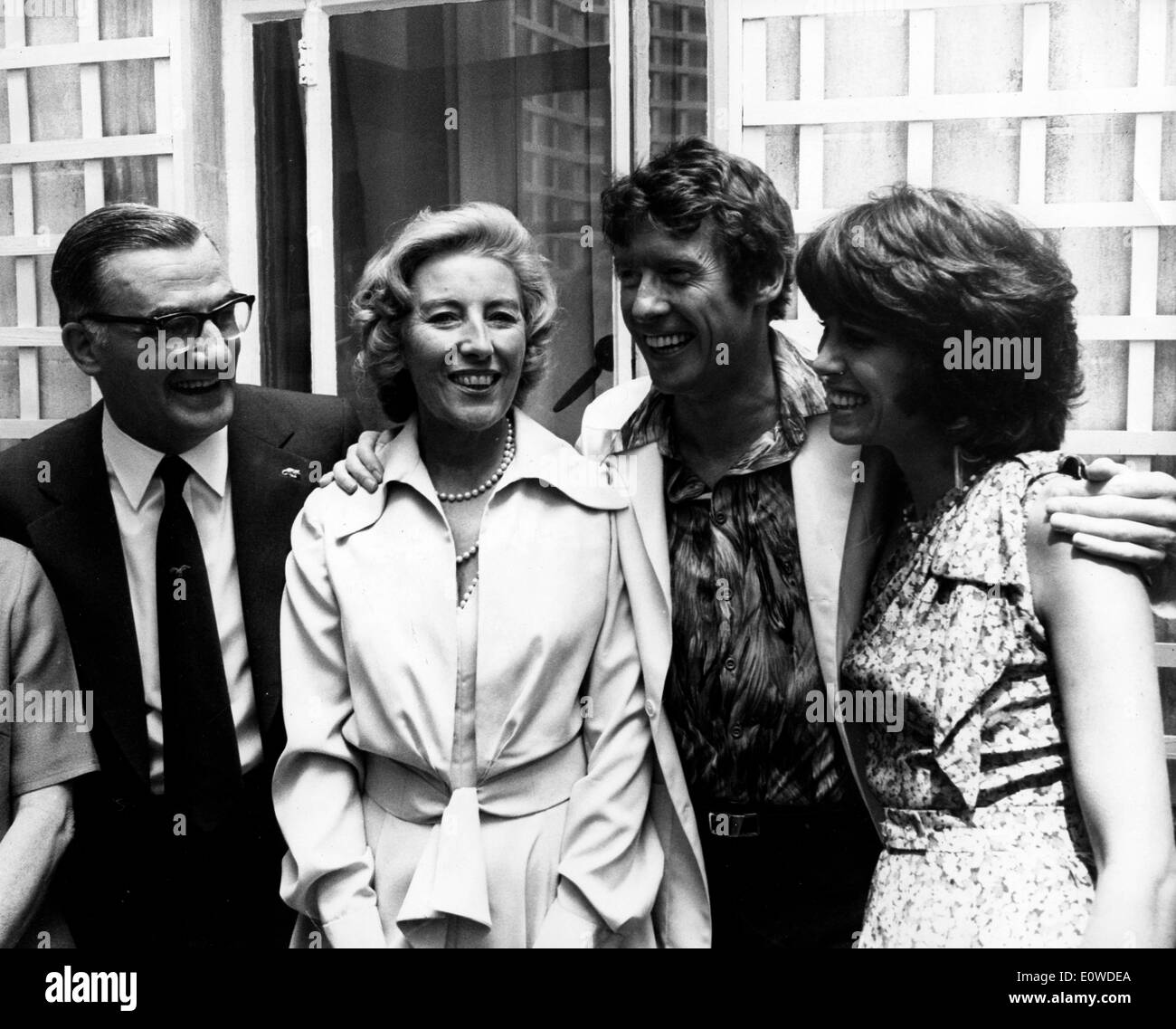 Michael Crawford mit ein paar Freunden in London Stockfoto