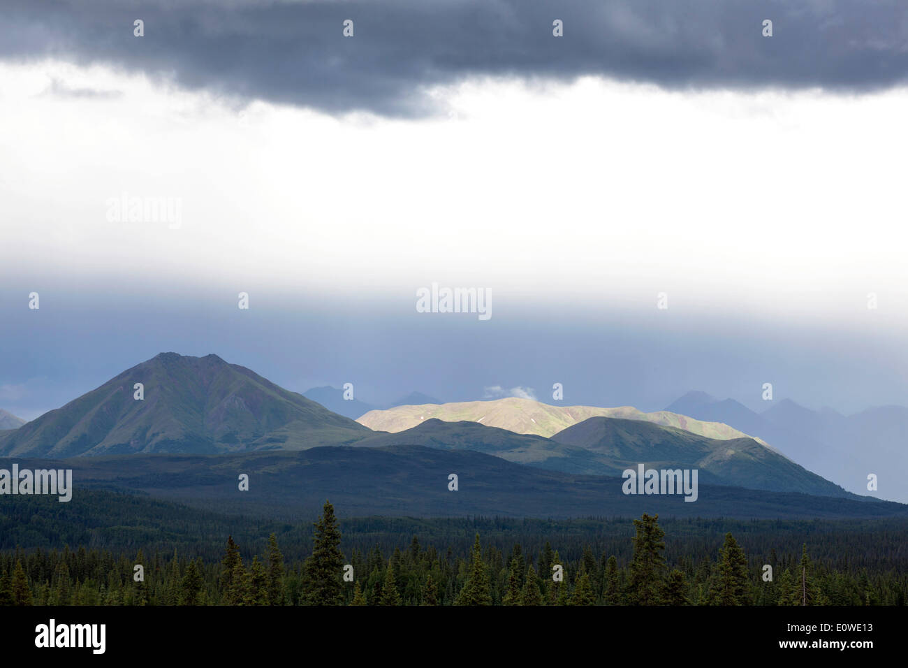 Alaska Range Gebirgskette, Alaska, Vereinigte Staaten Stockfoto