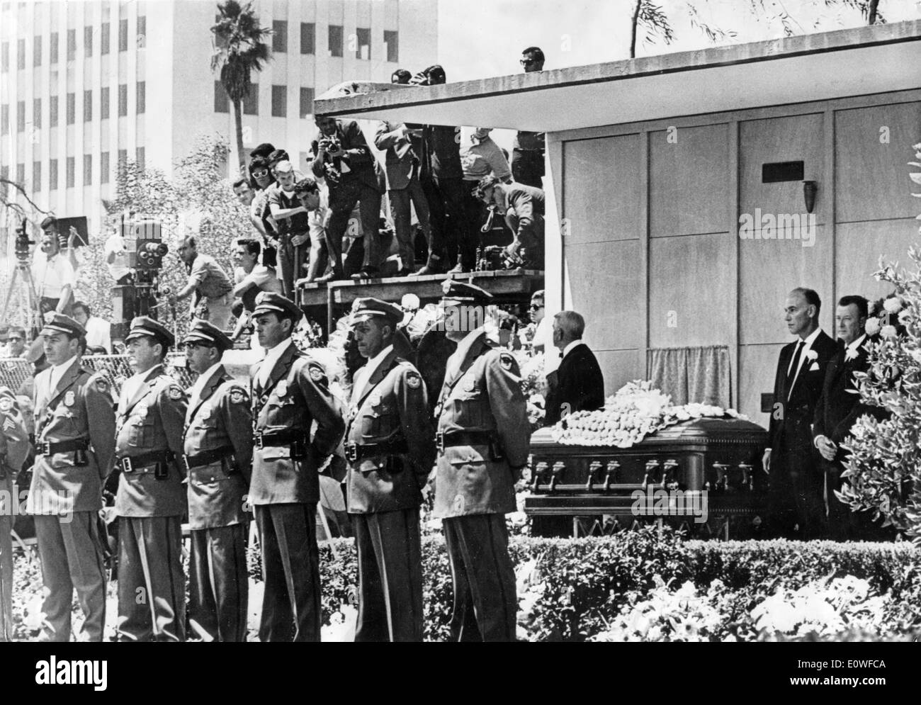 Starlet Marilyn Monroes Begräbnis Stockfoto