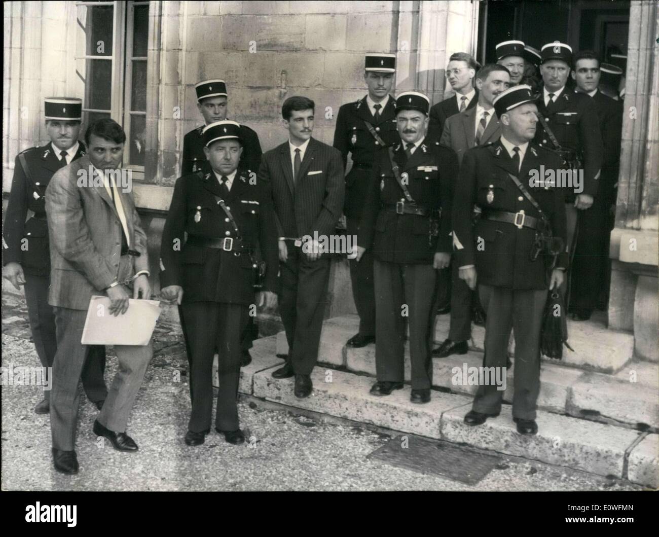 29. August 1962 - Autoren der Plot gegen französische Präsident vor der Jury Stockfoto