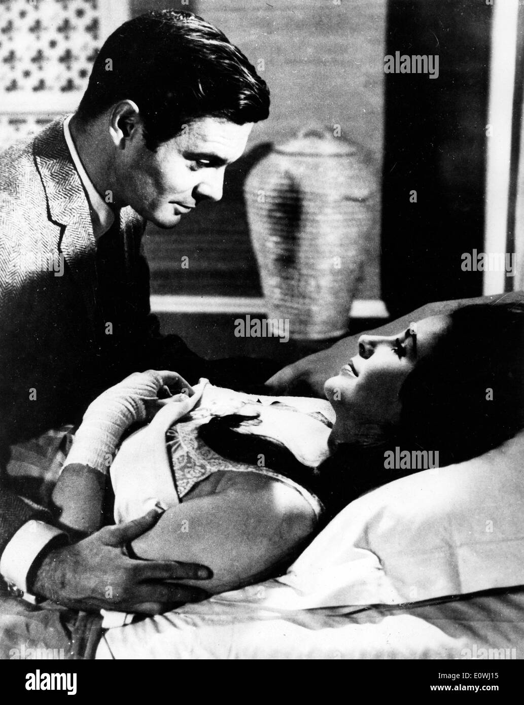 Elizabeth Taylor und Ehemann Eddie Fisher in "Butterfield 8" Stockfoto