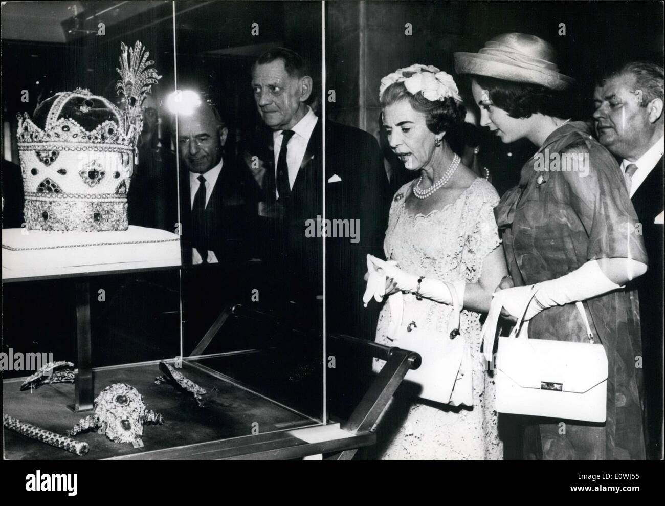 8. Mai 1963 König Frederik, Königin Ingrid und Prinzessin Benedikte von Dänemark hier gelten 8. Mai 1963 König Frederik, Königin Ingrid und Prinzessin Benedikte von Dänemark hier gelten