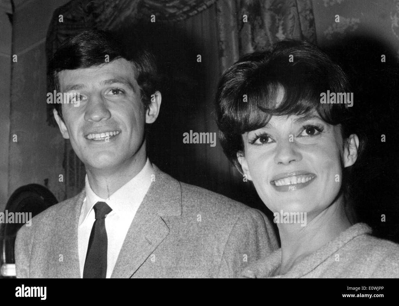 Schauspieler Jean-Paul Belmondo und Jeanne Moreau Stockfoto
