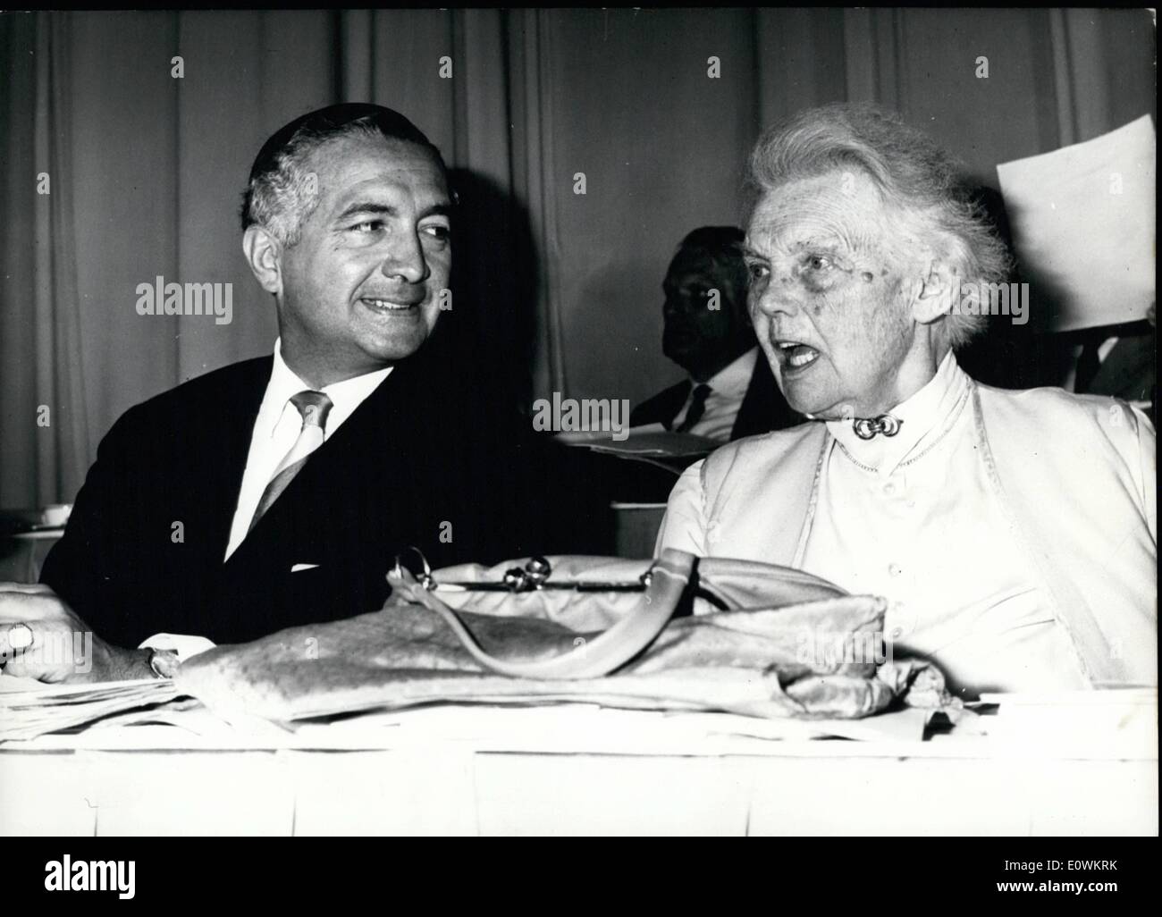 7. Juli 1963 - FDP-Partei-Tag in München. Vom 1. Juli bis 3. Juli in München statt, die 14 Bundesparteitag 14. Bundes- Stockfoto