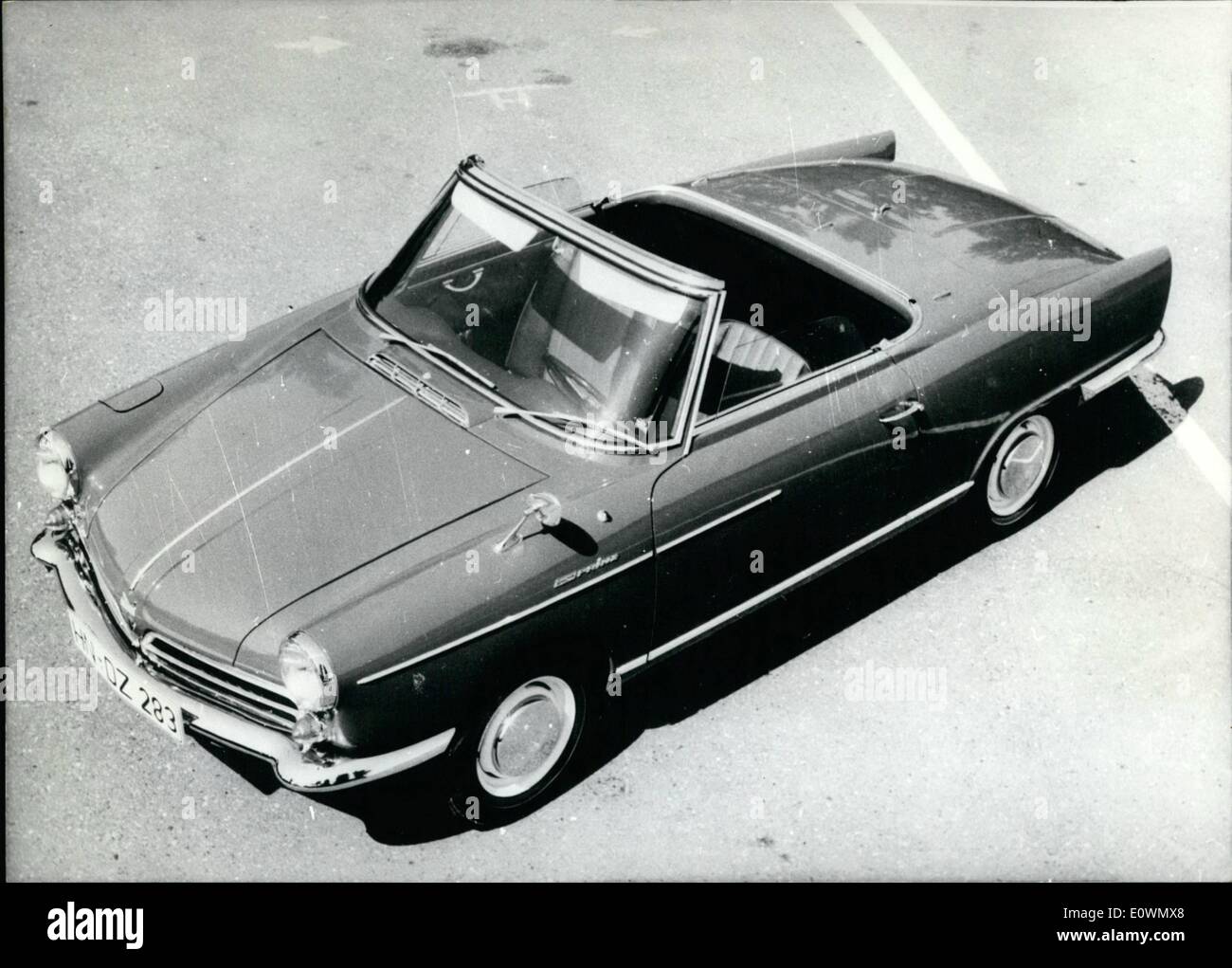 Sept. 09, 1963 - Morgen in Frankfurt: die internationale Auto-Ausstellung wird eröffnet morgen 12.9.63 in Frankfurt. Unter h Stockfoto
