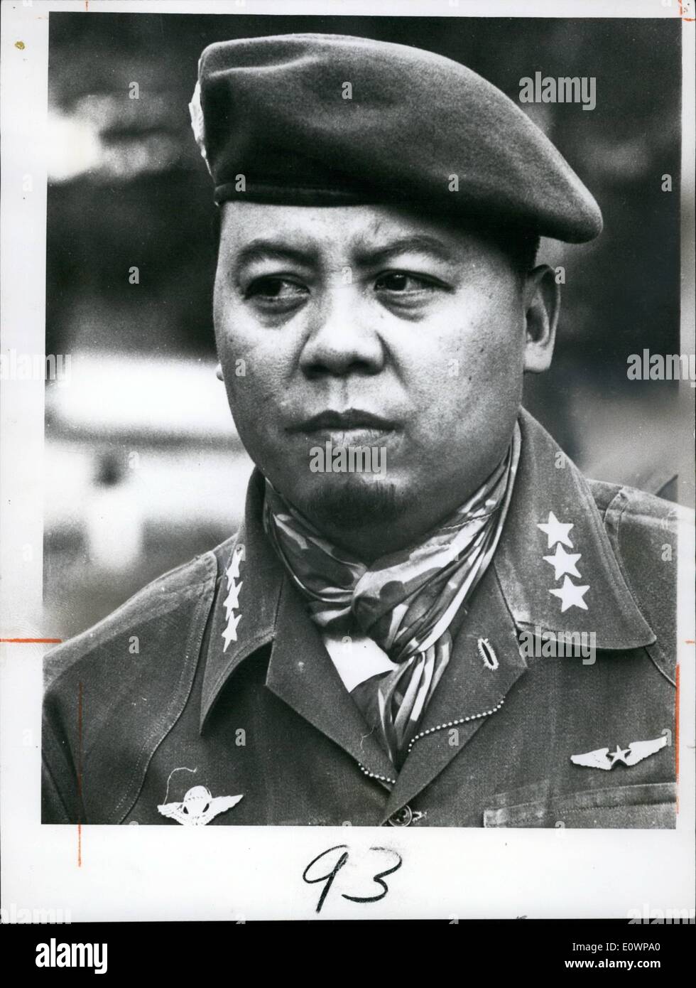 1. Januar 1964 - Major General Nguyen Khanh, Kommandeur des 1. Korps, South Vietnam. ZU Stockfoto