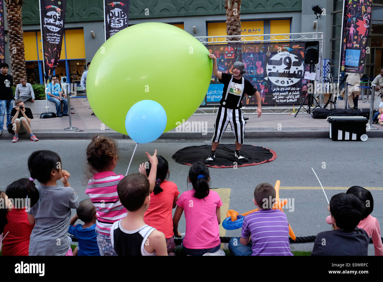 Dub Fest 2014 internationalen Straße und Comedy Festival in Al Ghurair in Dubai Vereinigte Arabische Emirate Stockfoto