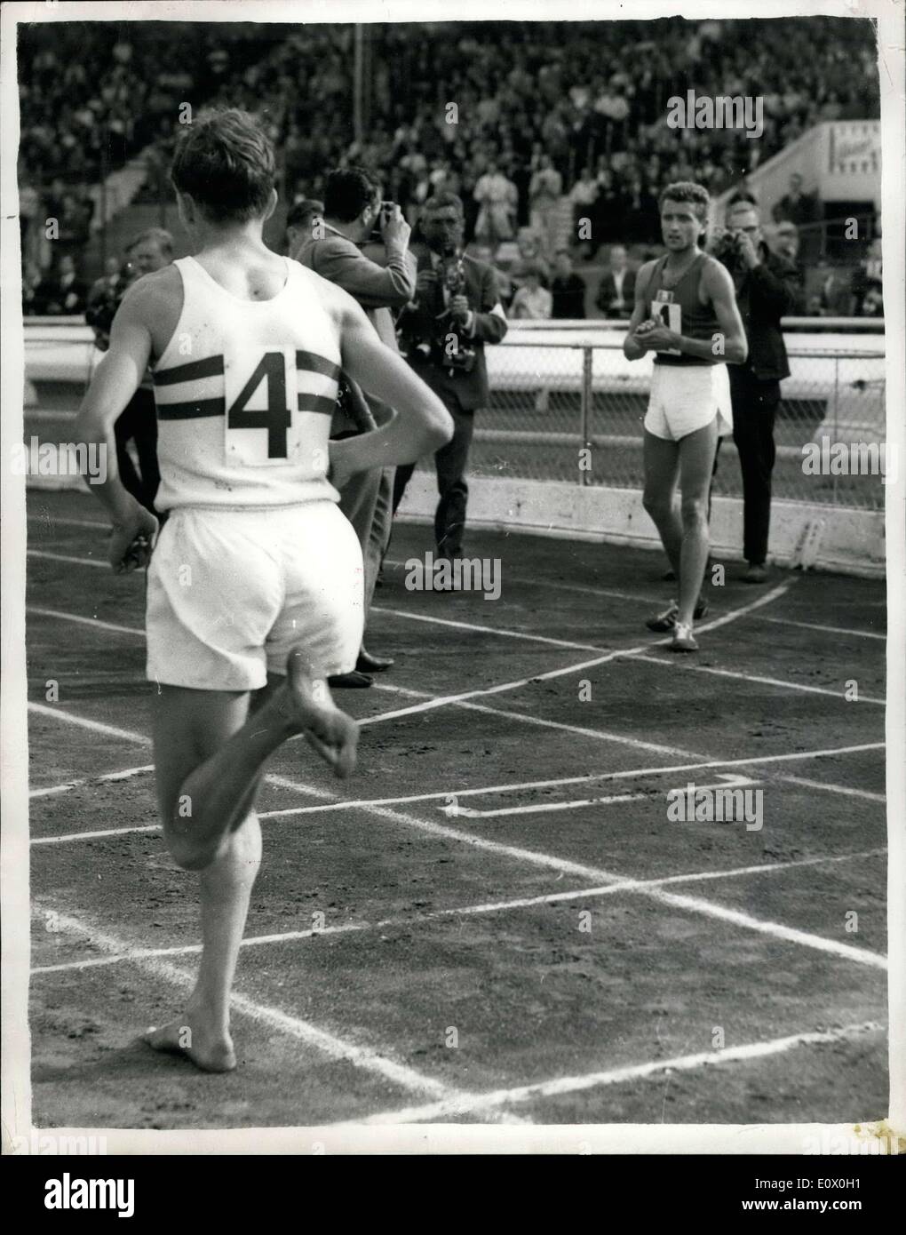 Sept. 12, 1964 - Großbritannien & Nordirland gegen Frankreich internationalen Leichtathletik bei den White City-Foto-Shows:-M. Stockfoto