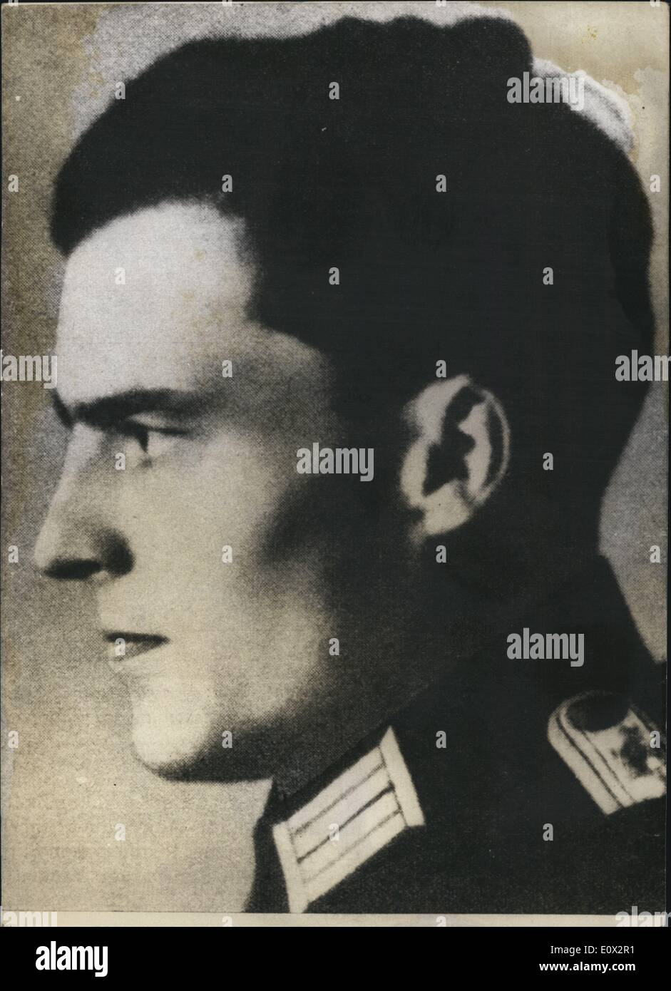 3. März 1965 - Claus Graf Schenk von Stauffenberg. Stockfoto