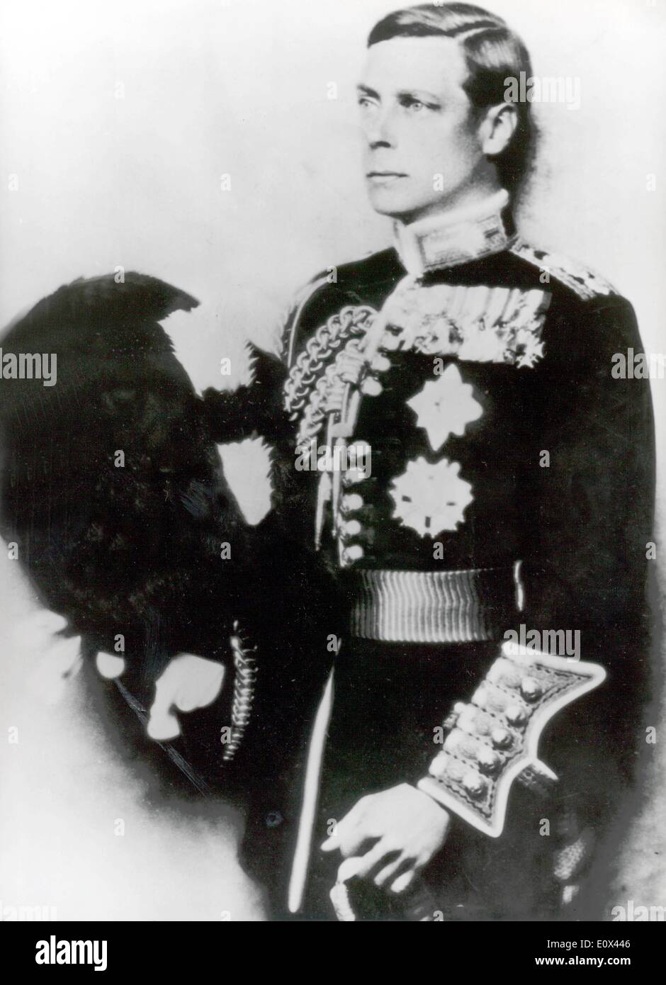 Porträt von Edward VIII in uniform Stockfoto