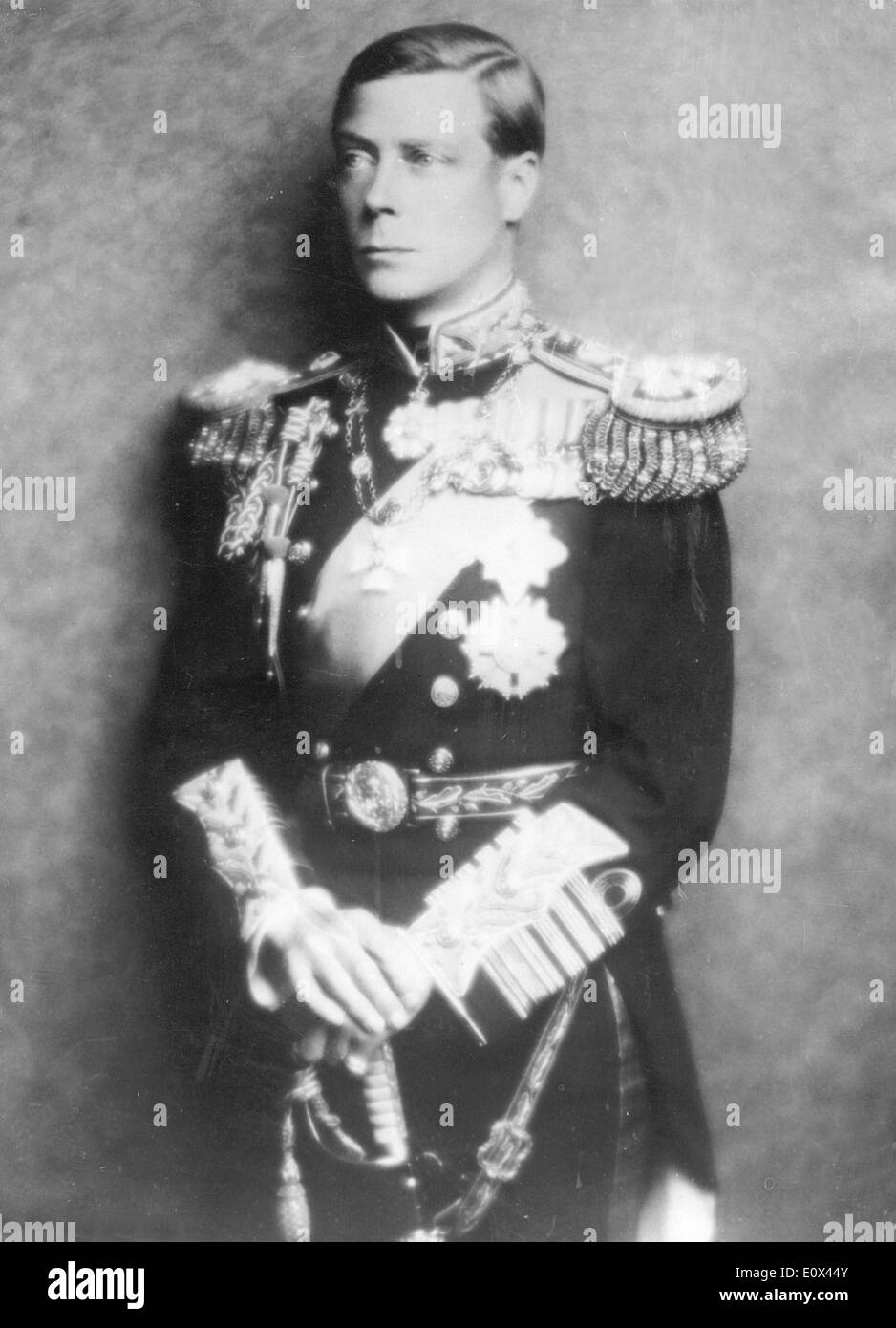Edward VIII in Uniform der Admiral der Flotte Stockfoto