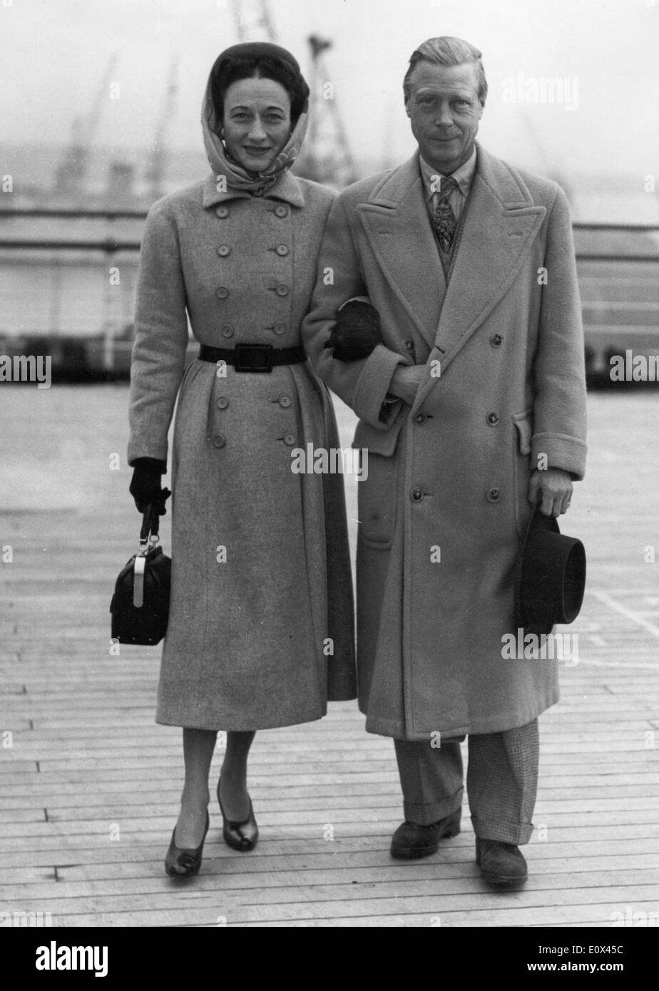 Der Herzog und die Herzogin auf einem Spaziergang in Southampton Stockfoto