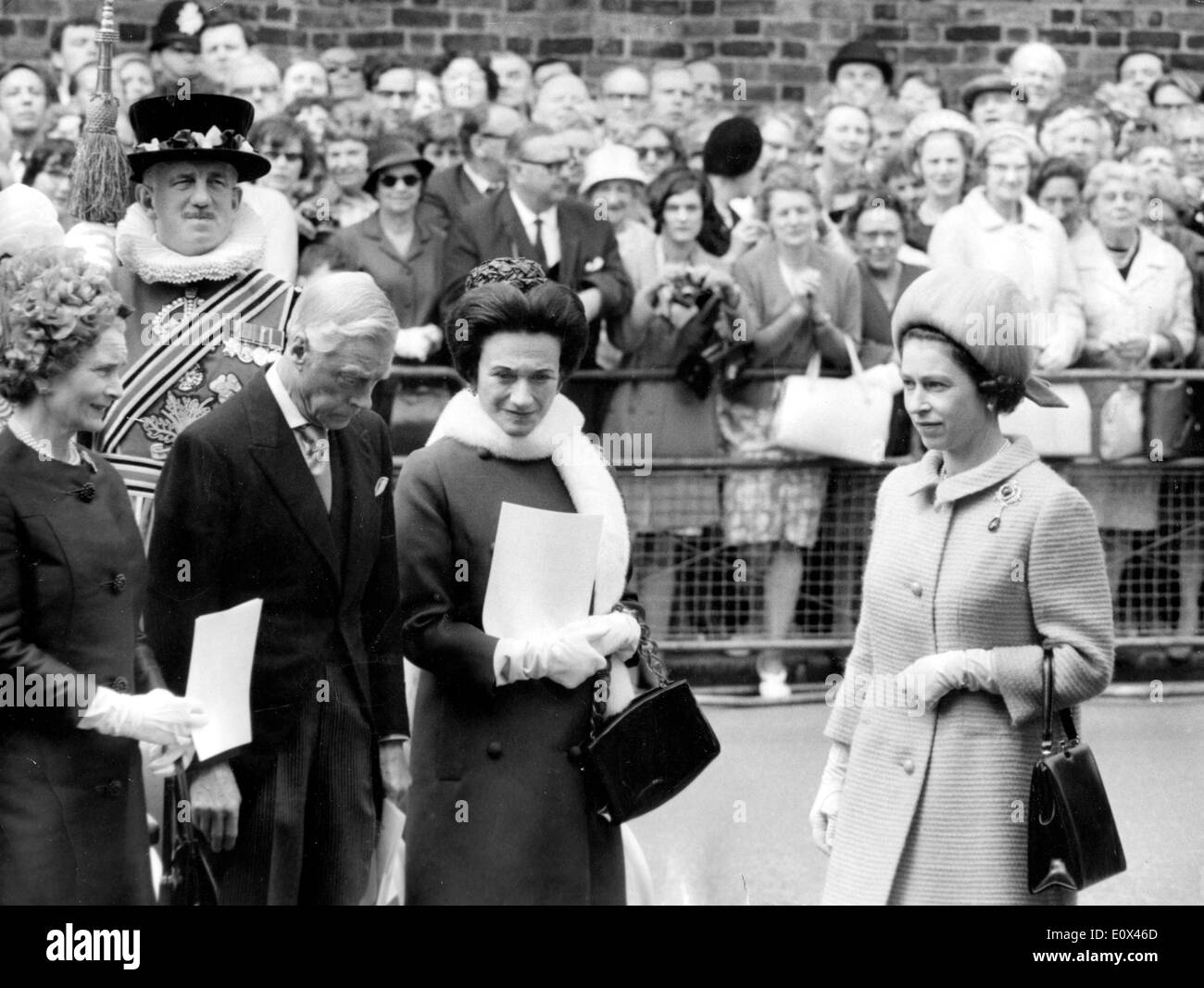 Windsor Royal Family trifft sich nach dem Tod von König George Stockfoto