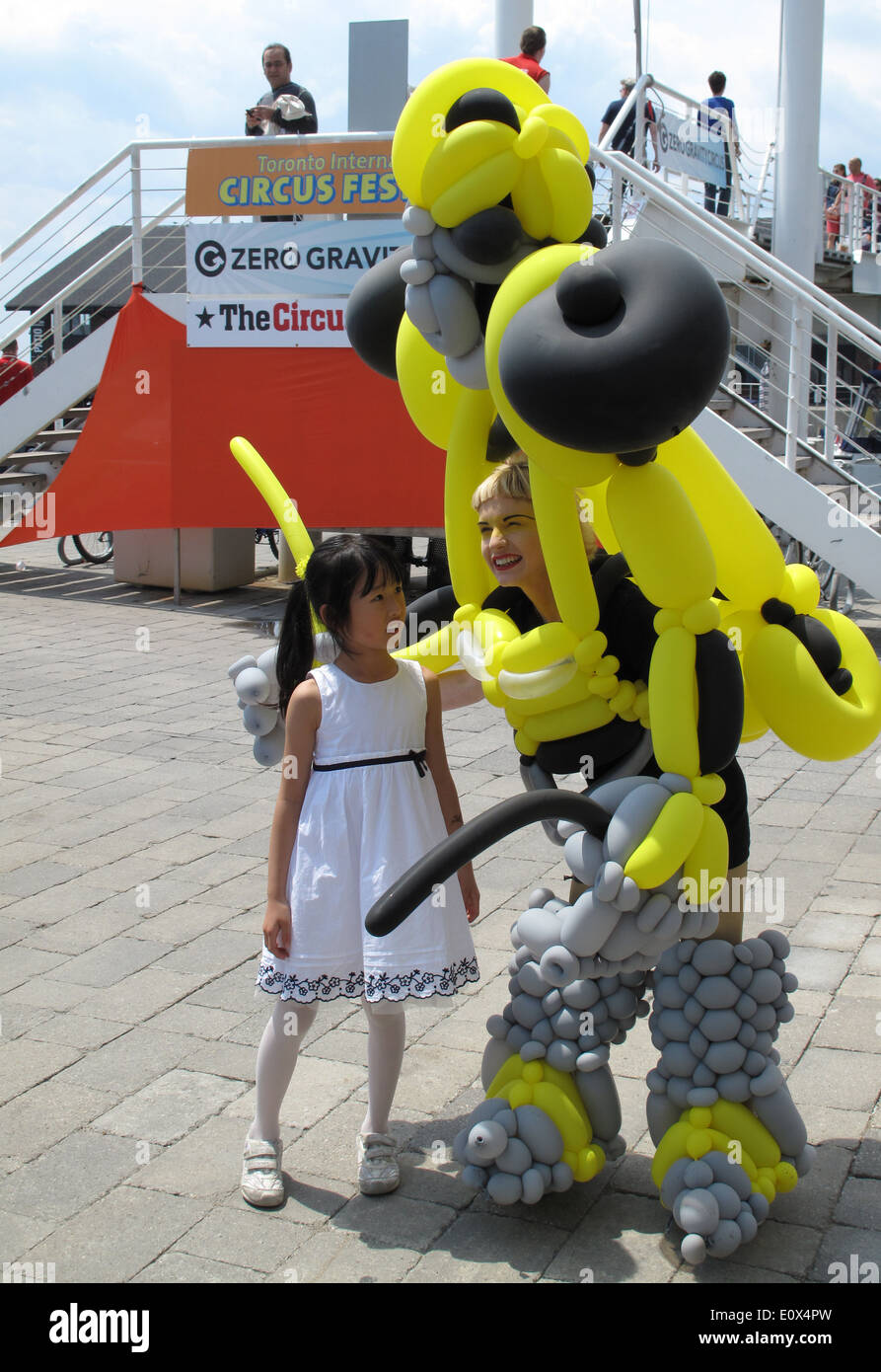 Kinder-internationalen Circus-Festivals am Harbourfront Centre, Toronto. Stockfoto