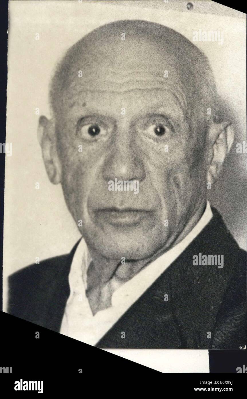 4. Dezember 1965 - ein Porträt des Künstlers Pablo Picasso im Alter von 84 Jahren Stockfoto
