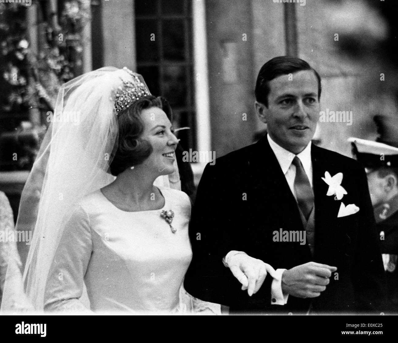 Prinzessin Beatrix und Claus Von Amsberg bei ihrer Hochzeit Stockfoto
