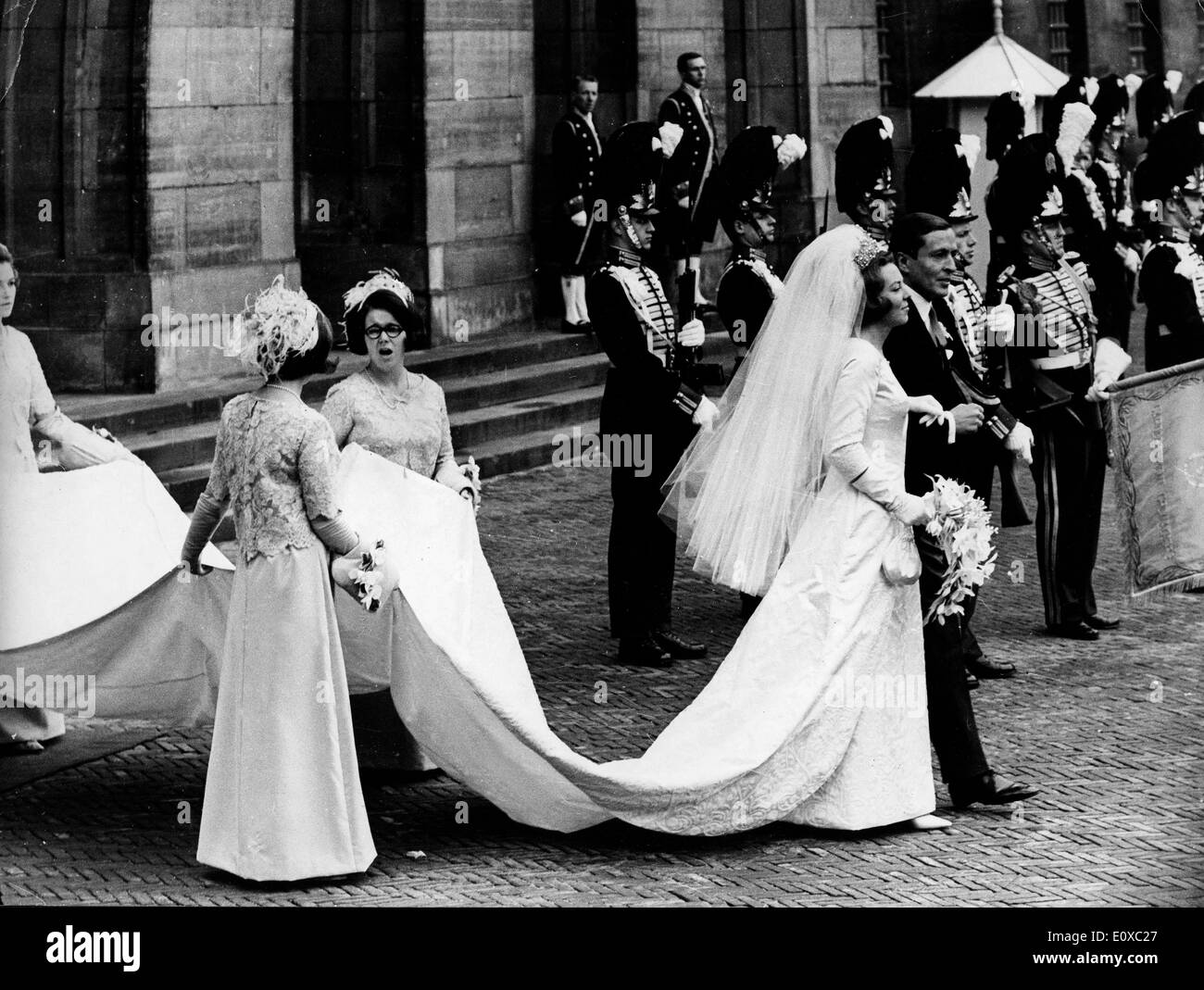 Prinzessin Beatrix und Claus Von Amsberg bei ihrer Hochzeit Stockfoto