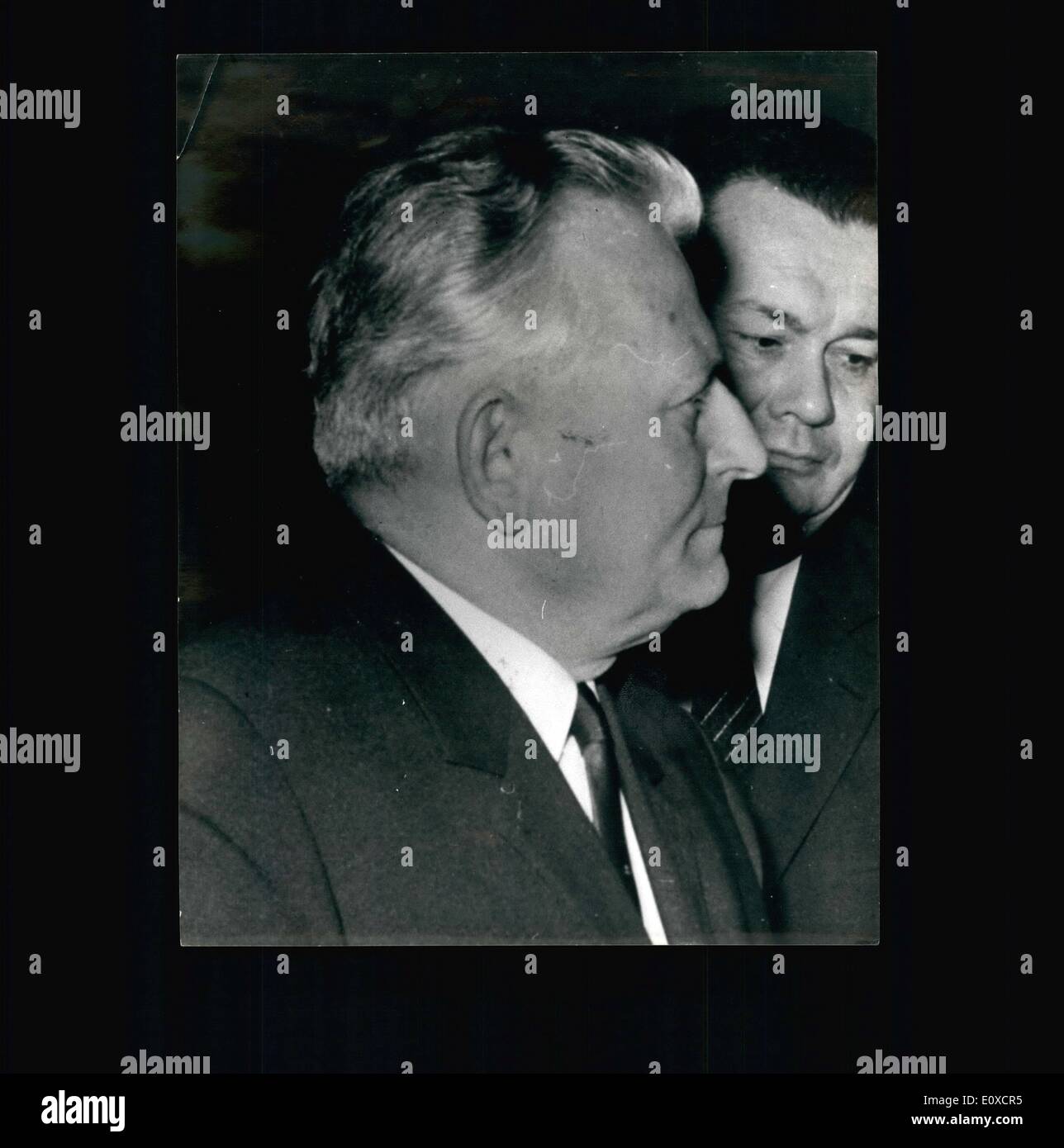 6. Juni 1966 Antonin Novotny Präsident der Tschechoslowakei auf dem