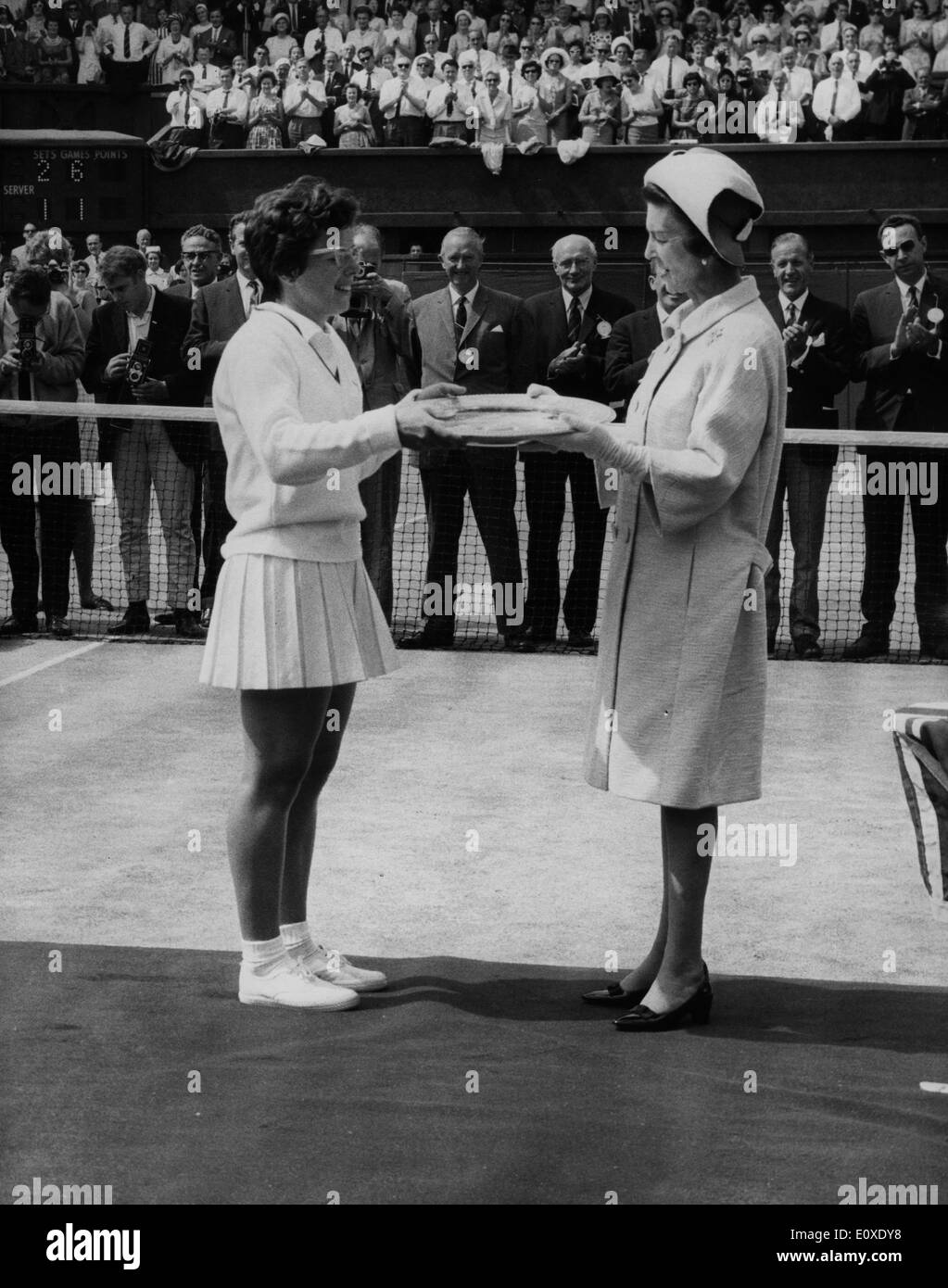 Prinzessin Marina Auszeichnungen Tennisspielerin Billie Jean King Stockfoto