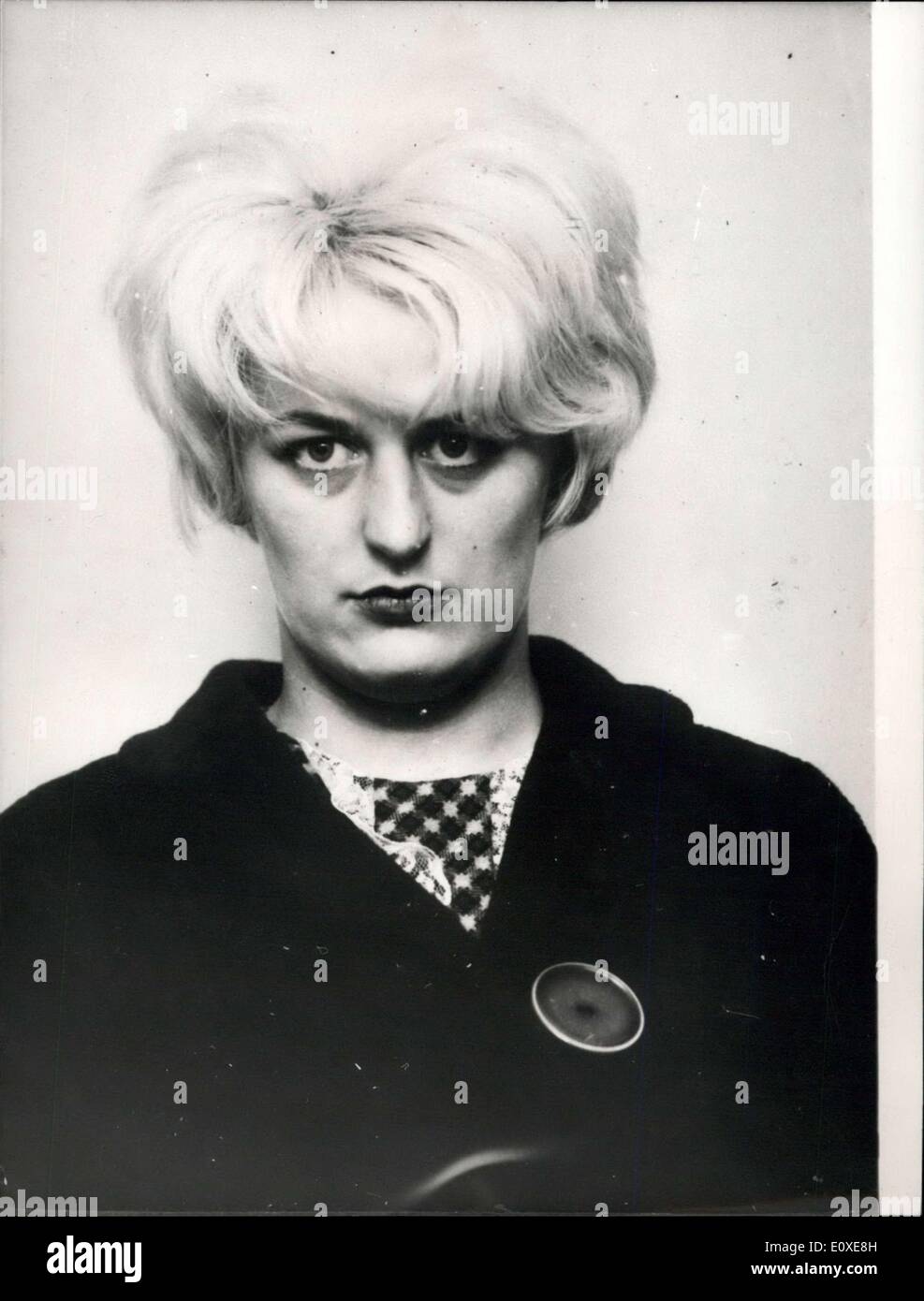 6. Mai 1966 - Mauren Mord Prozess.: Ian Brady und Hindley für schuldig befunden. Das Foto zeigt Myra Hindley. Stockfoto