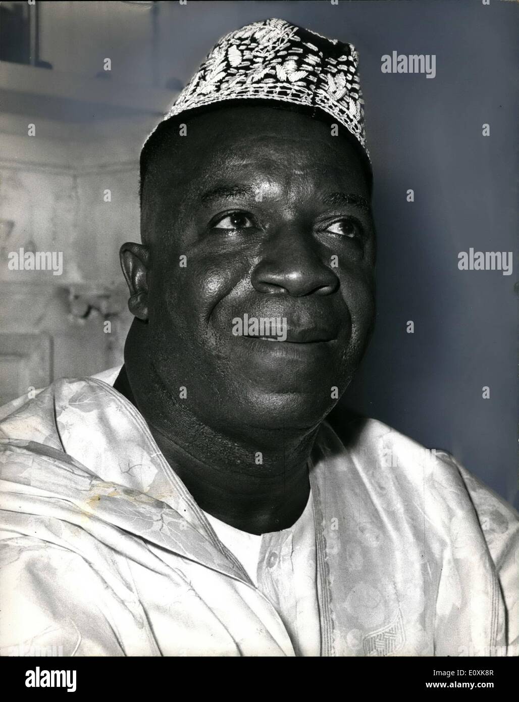 3. März 1967 - Sir Albert Margai zurück In Power In Sierra Leone, Sir Albert Margai, dessen Partei offensichtlich die Niederlage in der Sierra Stockfoto