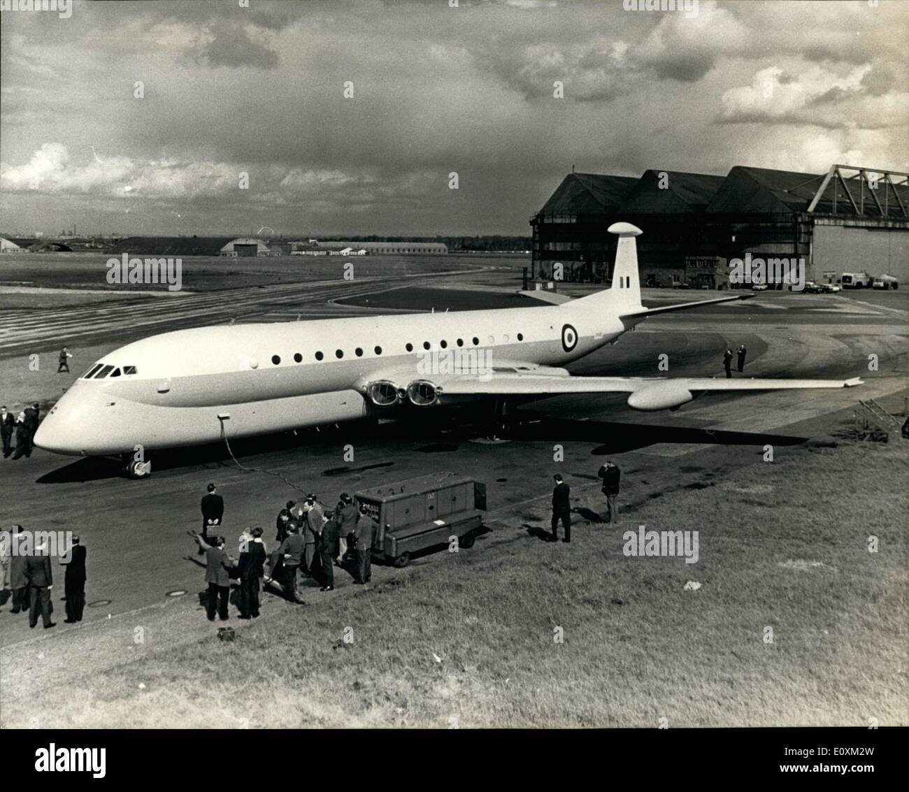 5. Mai 1967 - '' Nimrod'' Coastal Jet Raf obere geheime neue Ebene an Sehnen Siddely des Flugplatzes Bild Stockfoto