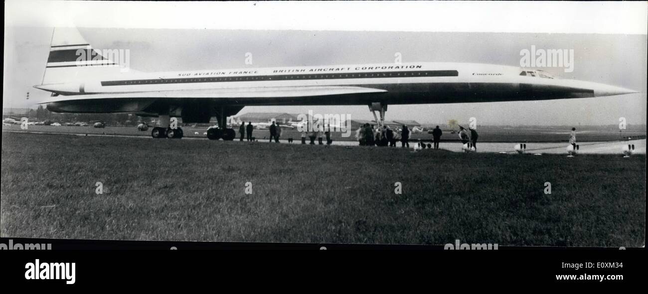 5. Mai 1967 volle Modell der Concorde in Le Bourget. Foto zeigt Eine