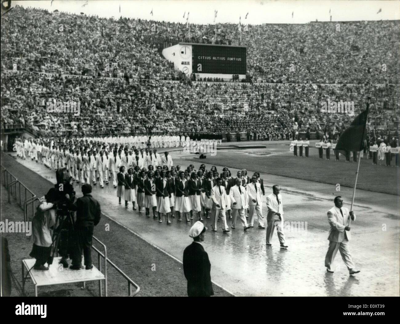 Sept. 05, 1967 - Eröffnungsfeier der Olympischen Spiele 1952 Helsinki Stockfoto