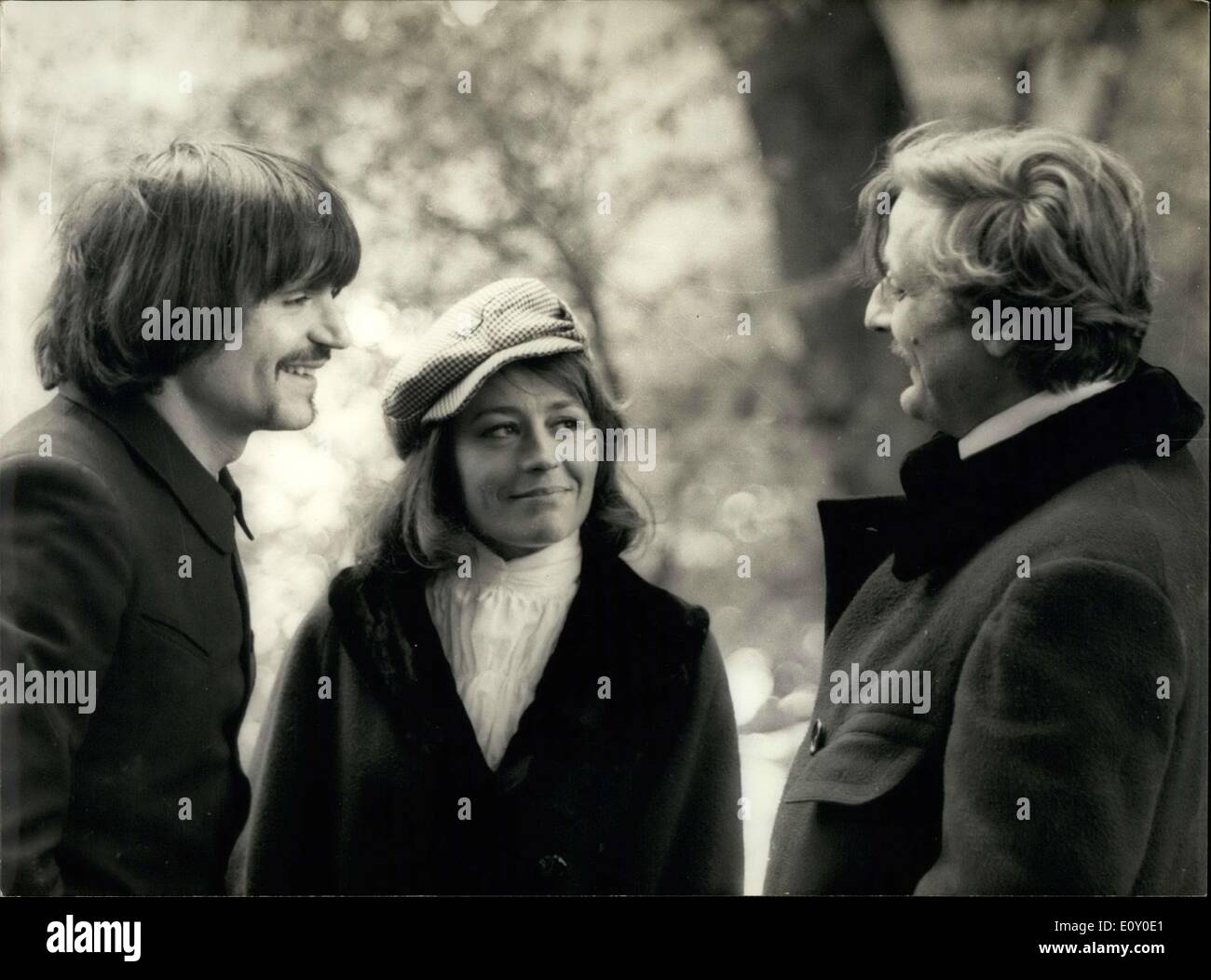 2. Mai 1968 - Filmen sie '' The Bonnot Gang'' von Jean Fourastie am Ufer der Marne. Stockfoto