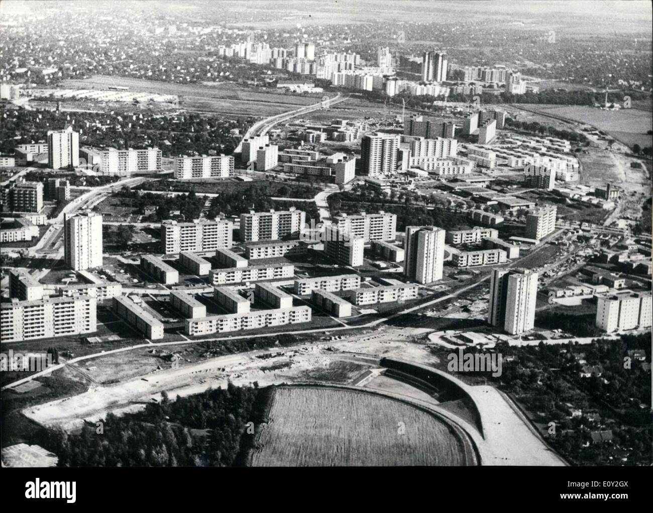 Sep 04, 1968 - Deutschland. Berlin. Gropiusstadt. Stockfoto