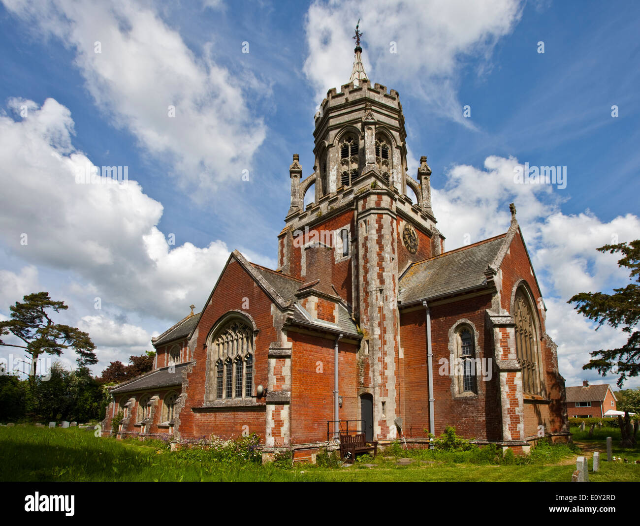 Kirche St. Leonards, Sherfield Englisch, Hampshire, England Stockfoto