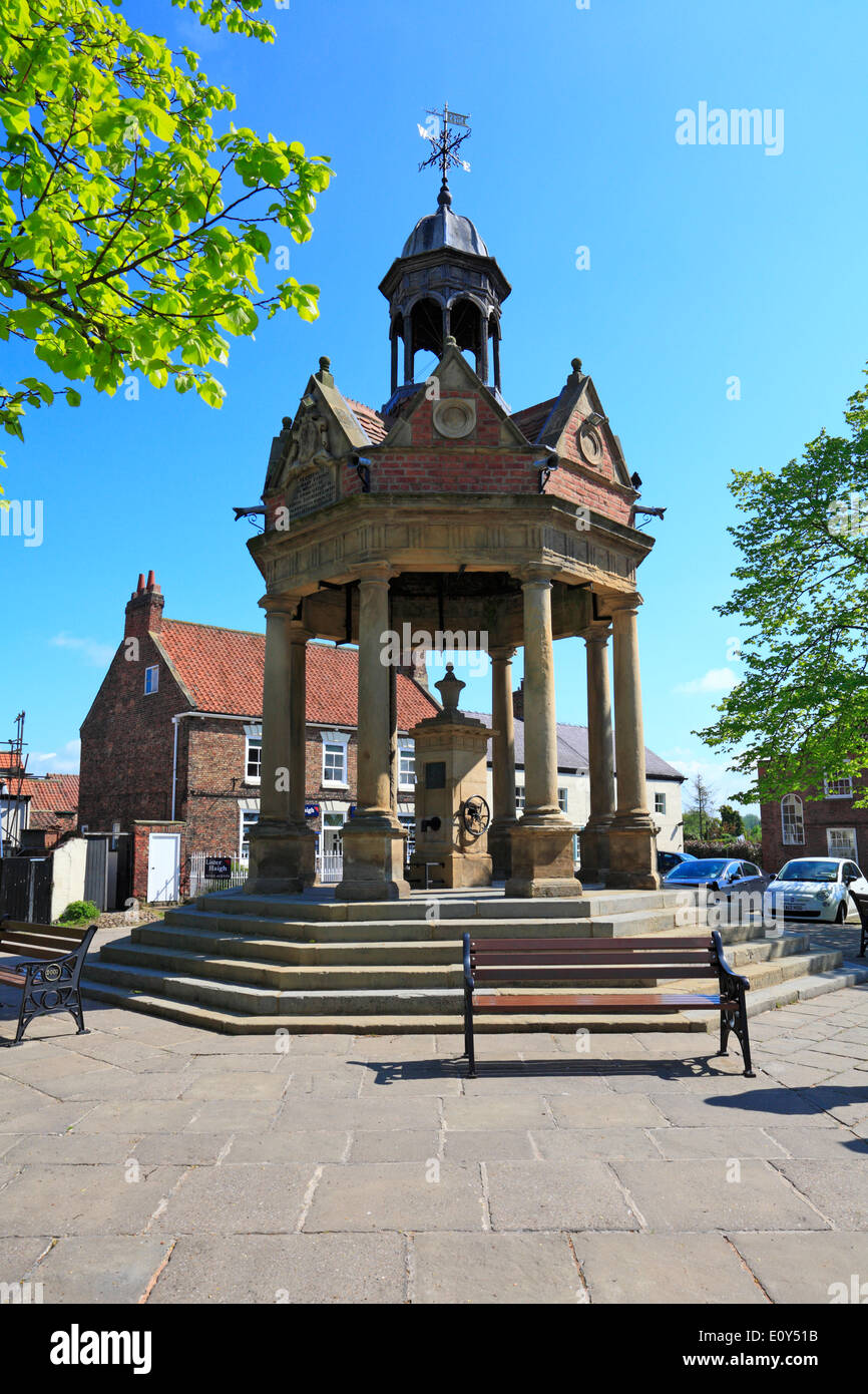 Marktplatz Cross St James Boroughbridge North Yorkshire England UK Stockfoto